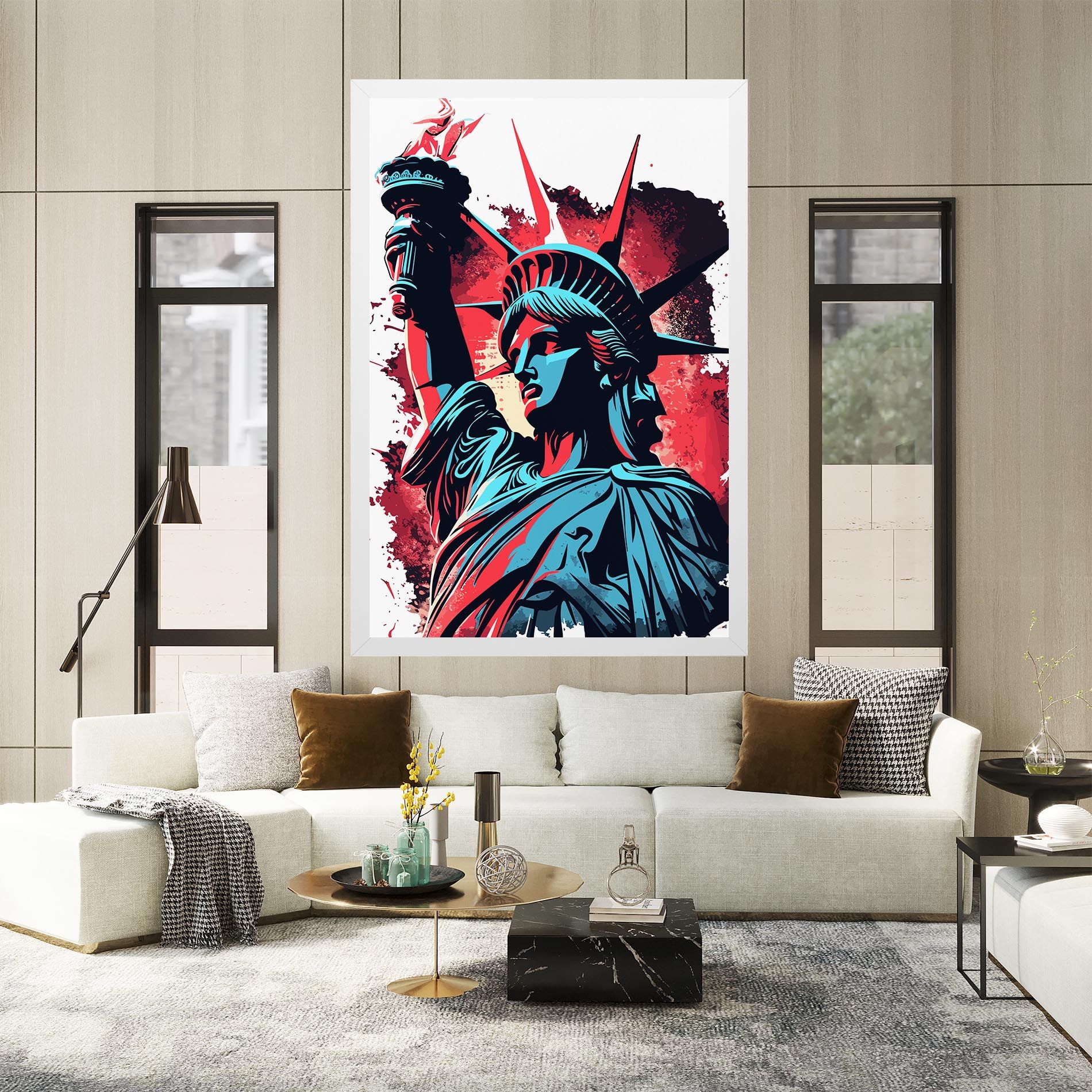 Liberty Statue Art mockup 2