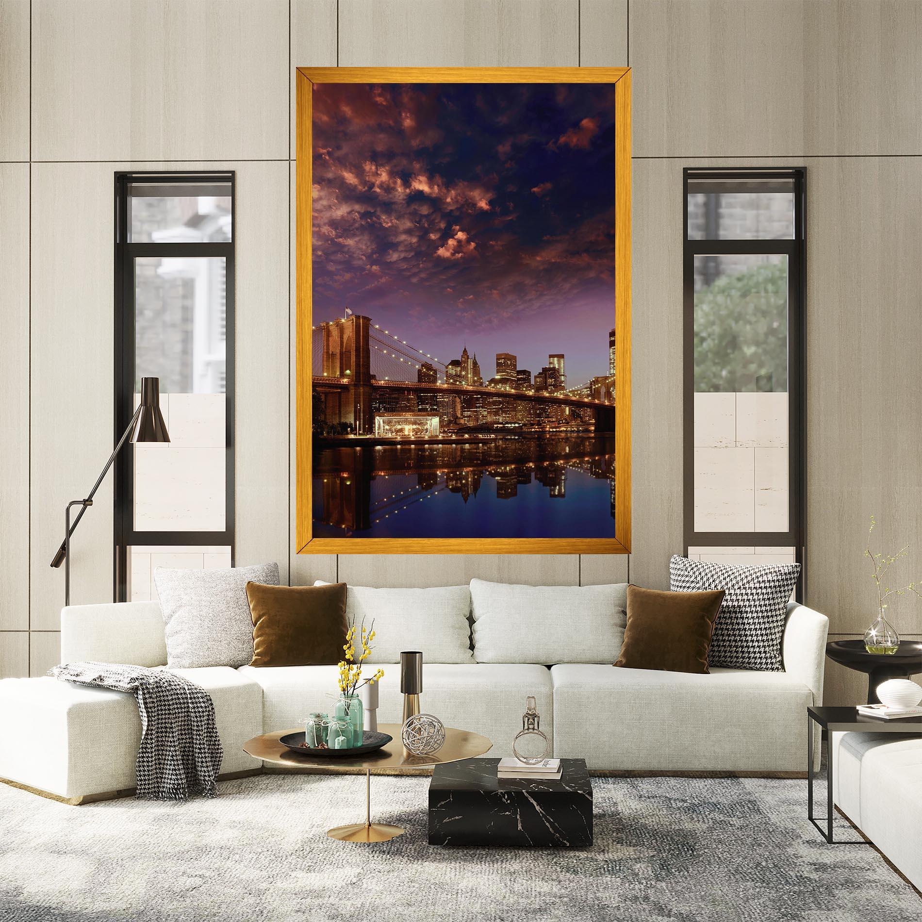 Leinwandbild Sunset New York mockup 2