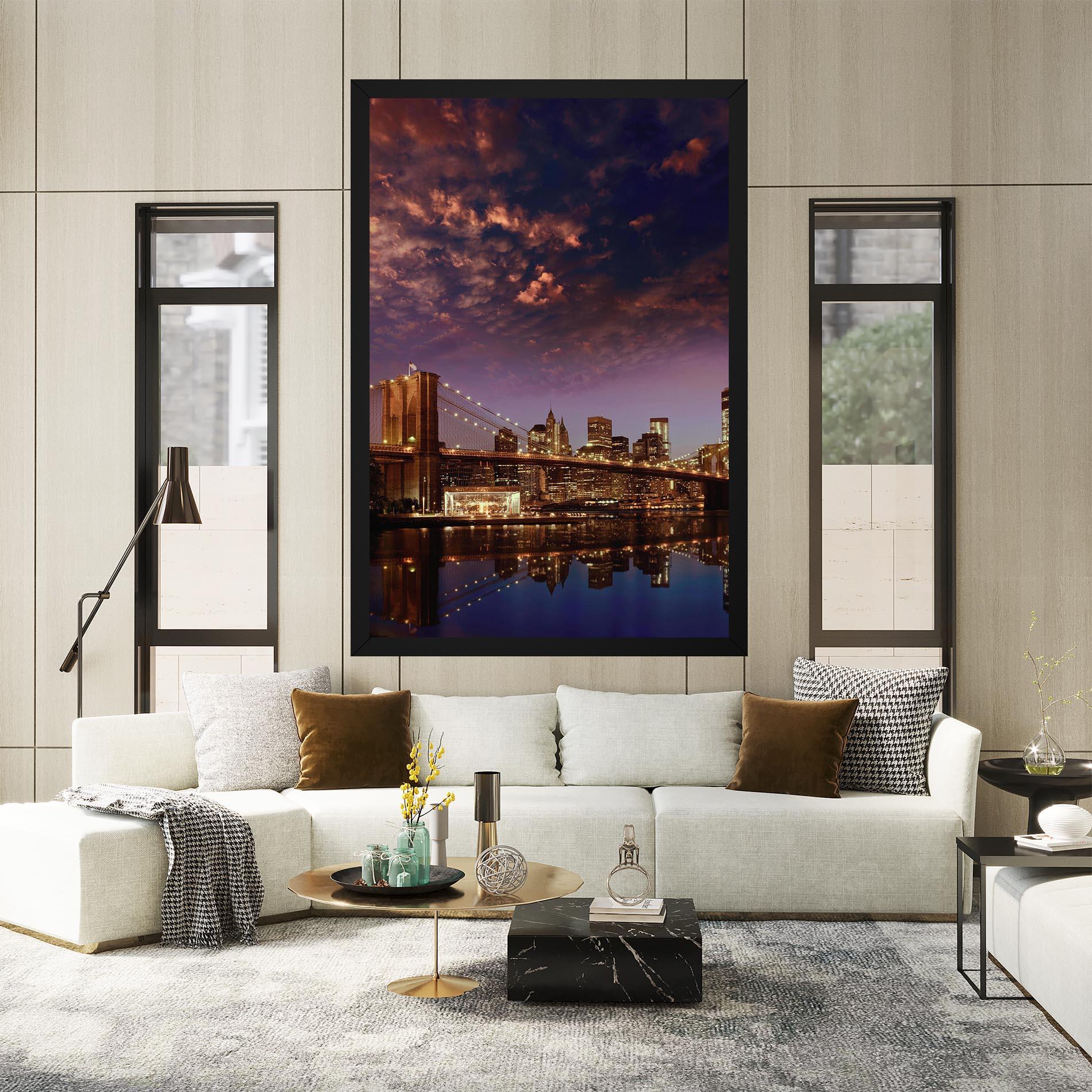 Leinwandbild Sunset New York mockup 2