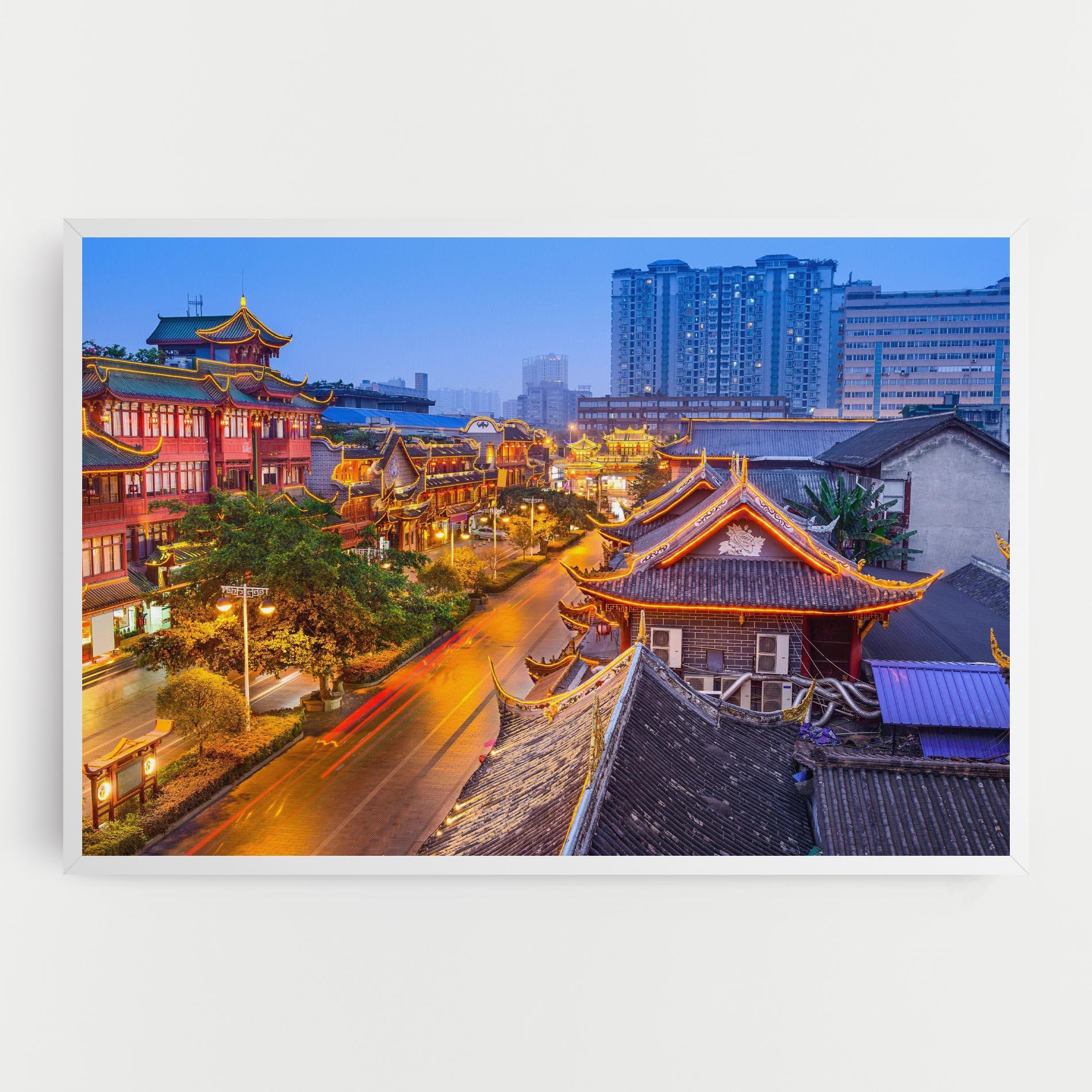 Leinwandbild Chengdu China mockup 0