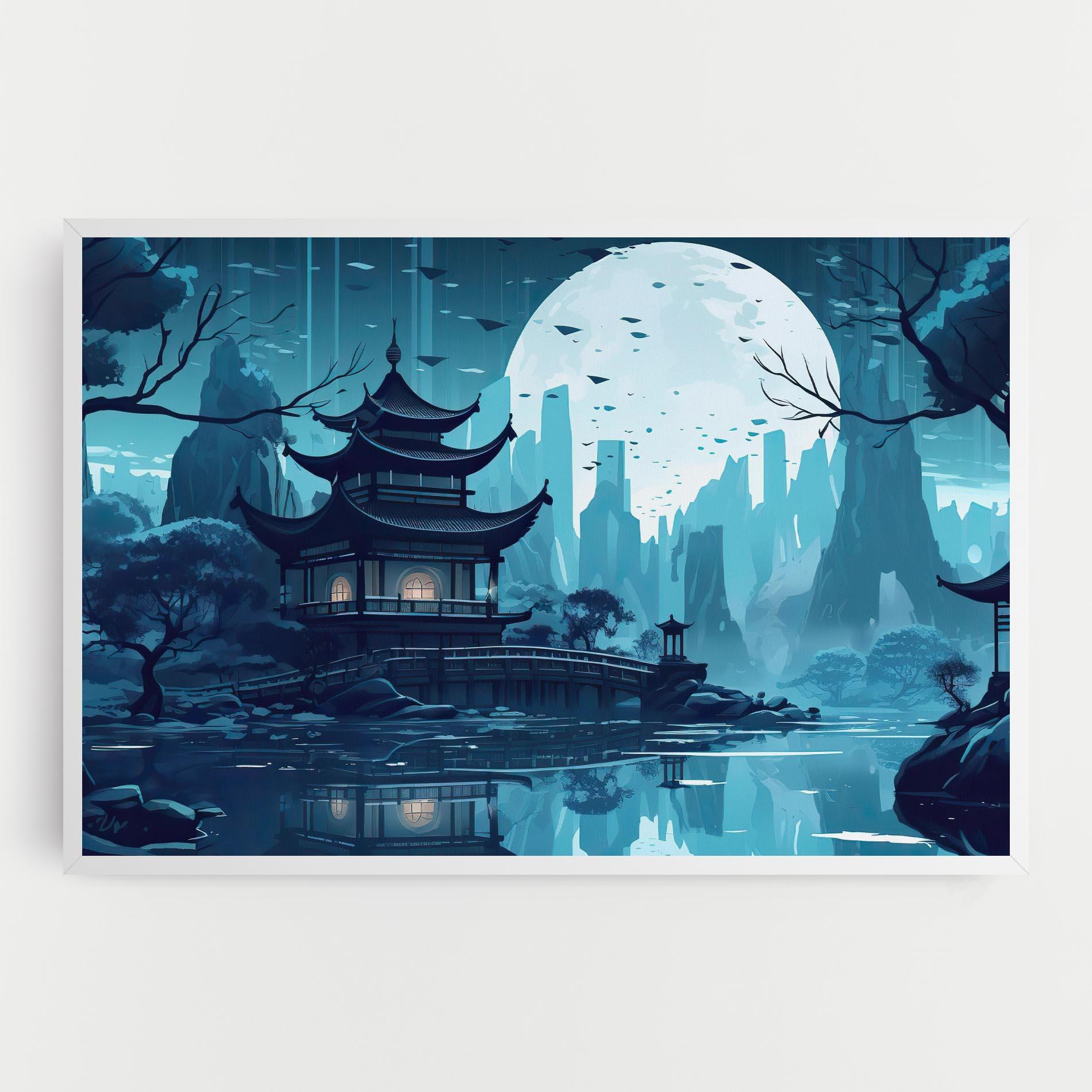 Leinwandbild Chinese Cartoon mockup 0
