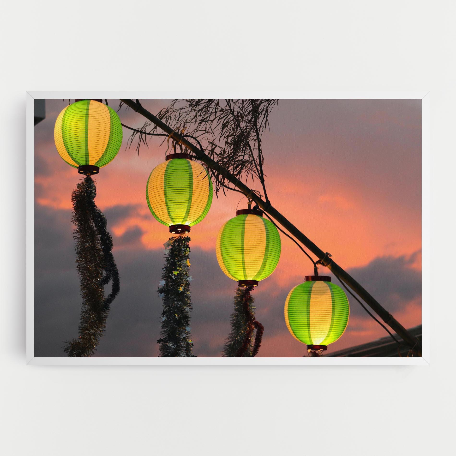 Leinwandbild Green Lights mockup 0