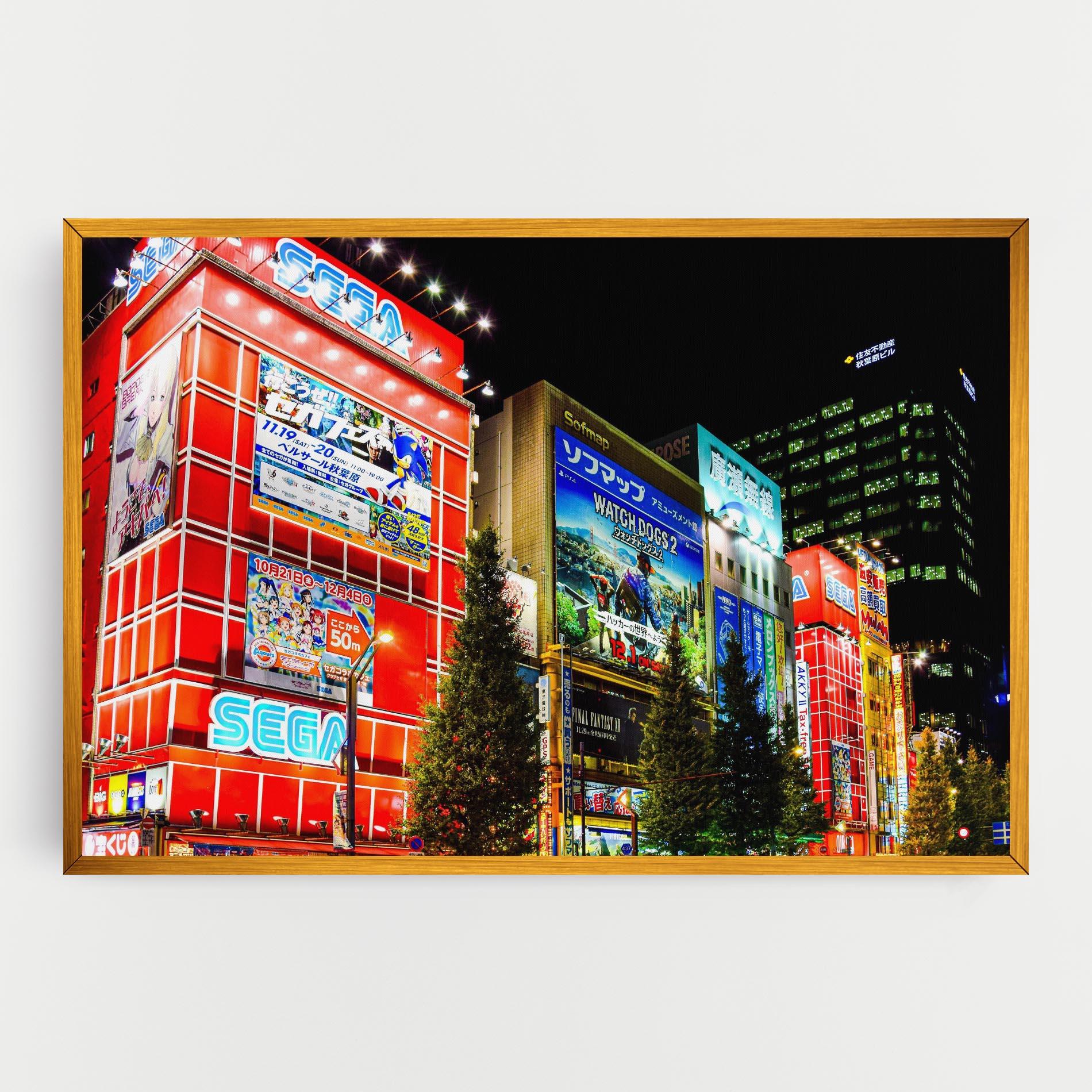 Leinwandbild Akihabara Night mockup 0