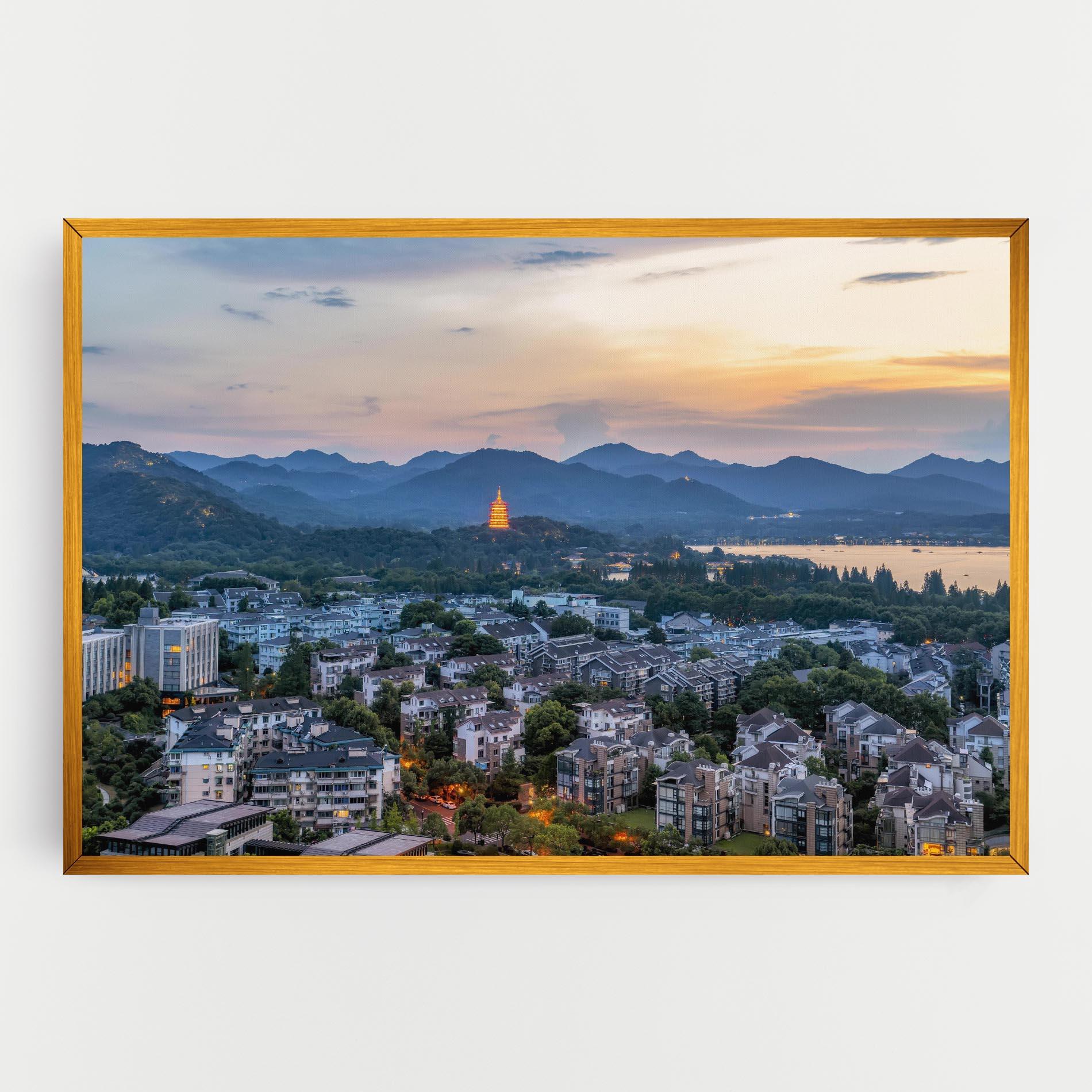 Leinwandbild Hangzhou China mockup 0