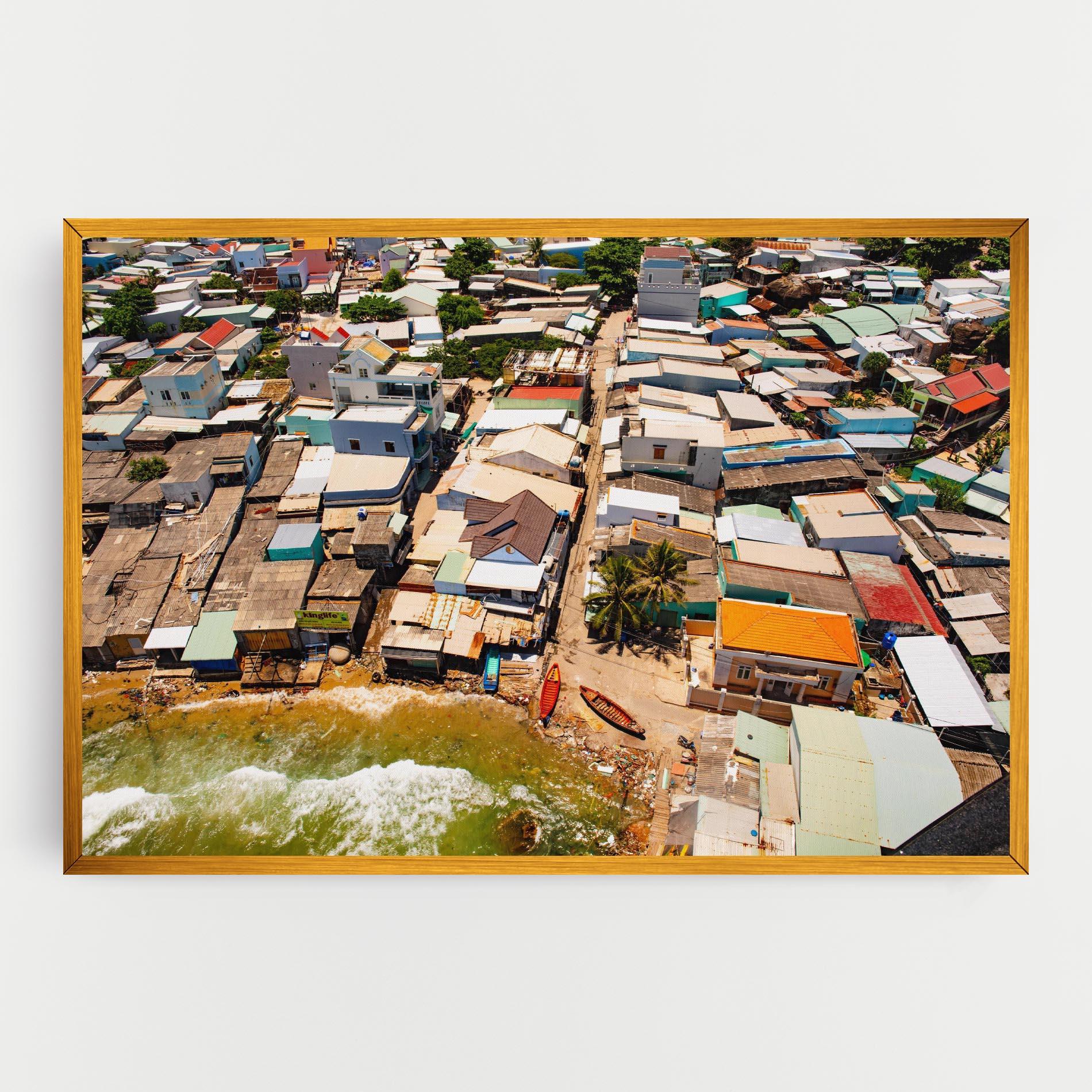 Leinwandbild Vietnam Slums mockup 0