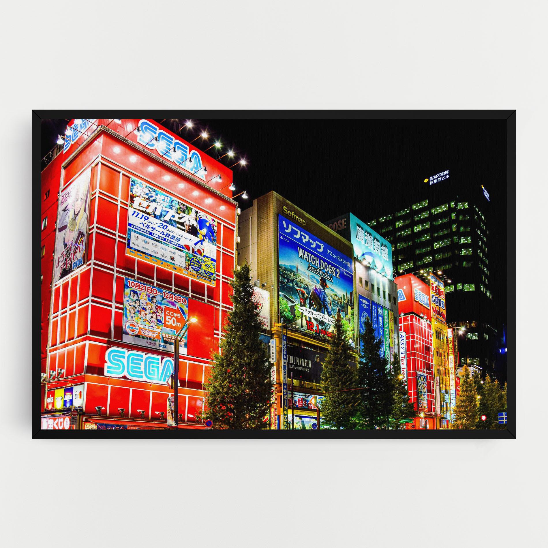 Leinwandbild Akihabara Night mockup 0