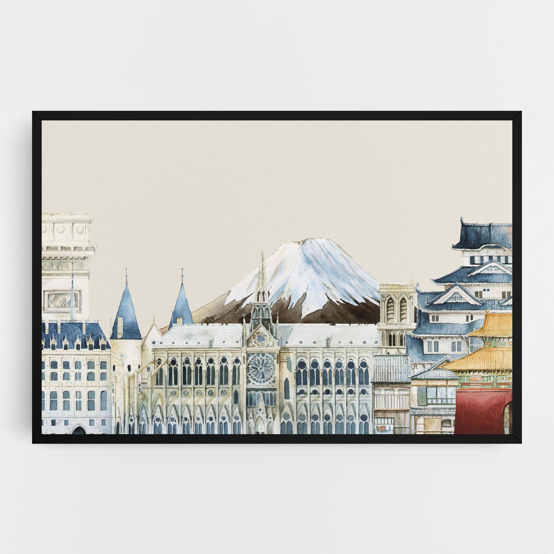 Leinwandbild City Mix mockup 0