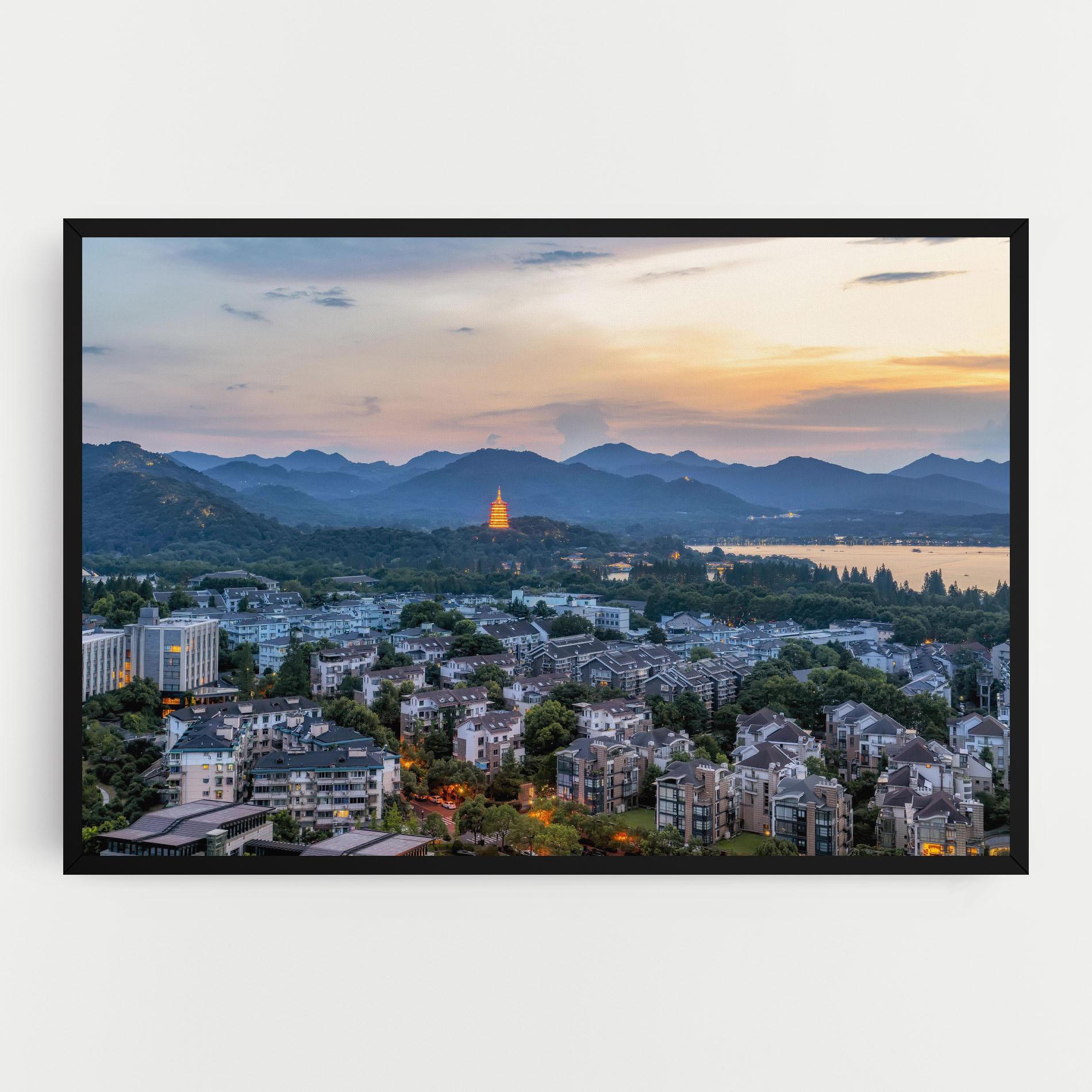 Leinwandbild Hangzhou China mockup 0