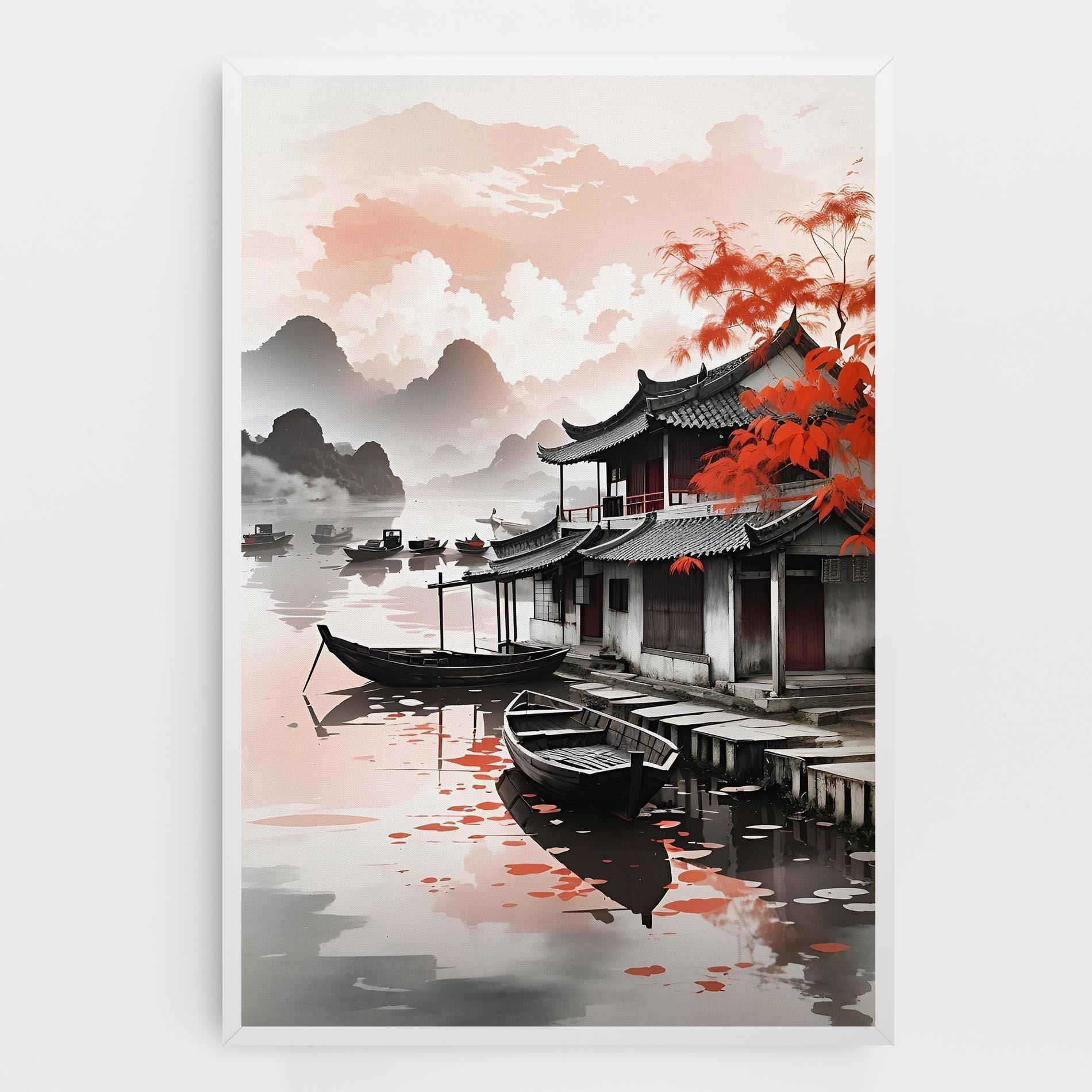 Leinwandbild Architecture Reflections mockup 0