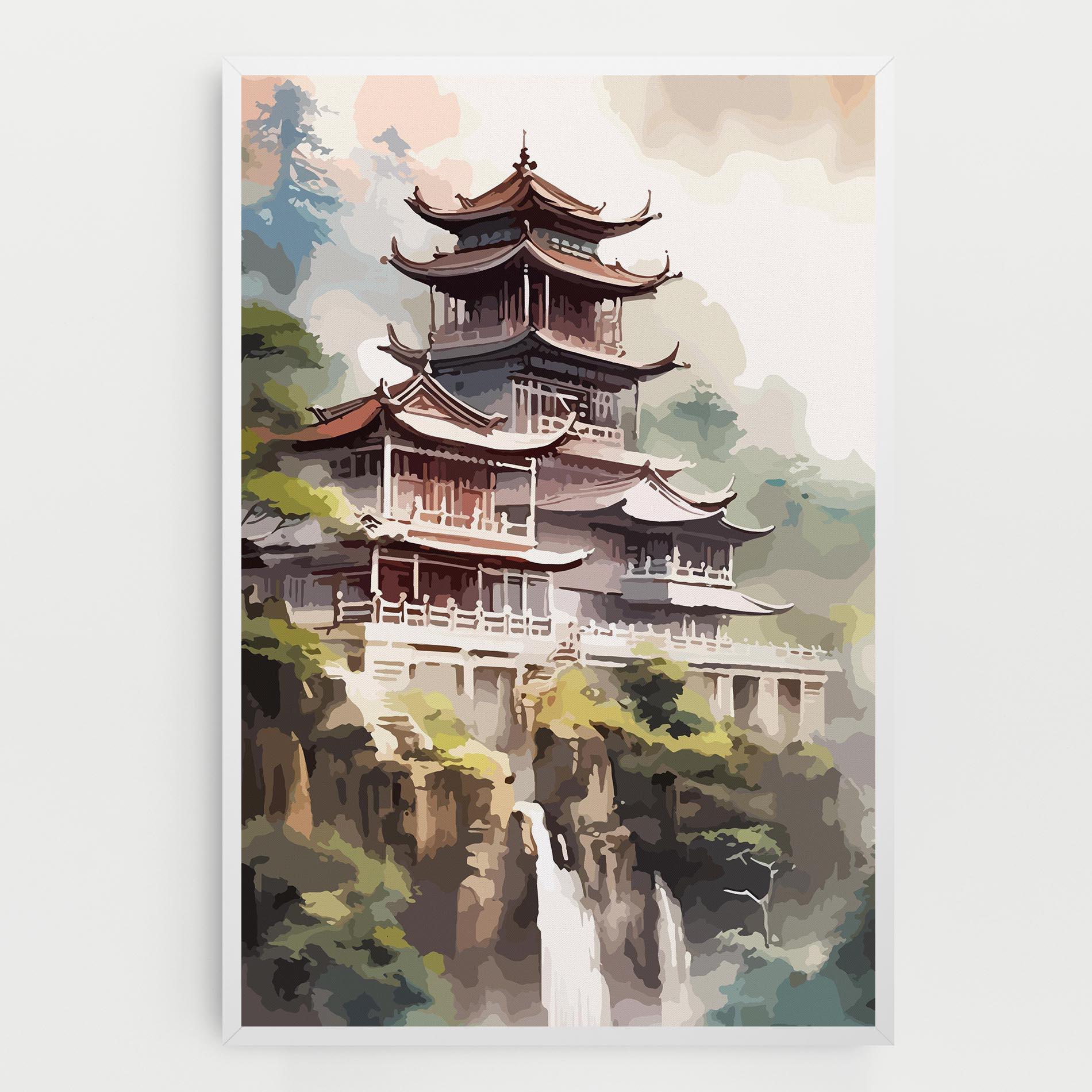 Leinwandbild Temple Painting mockup 0