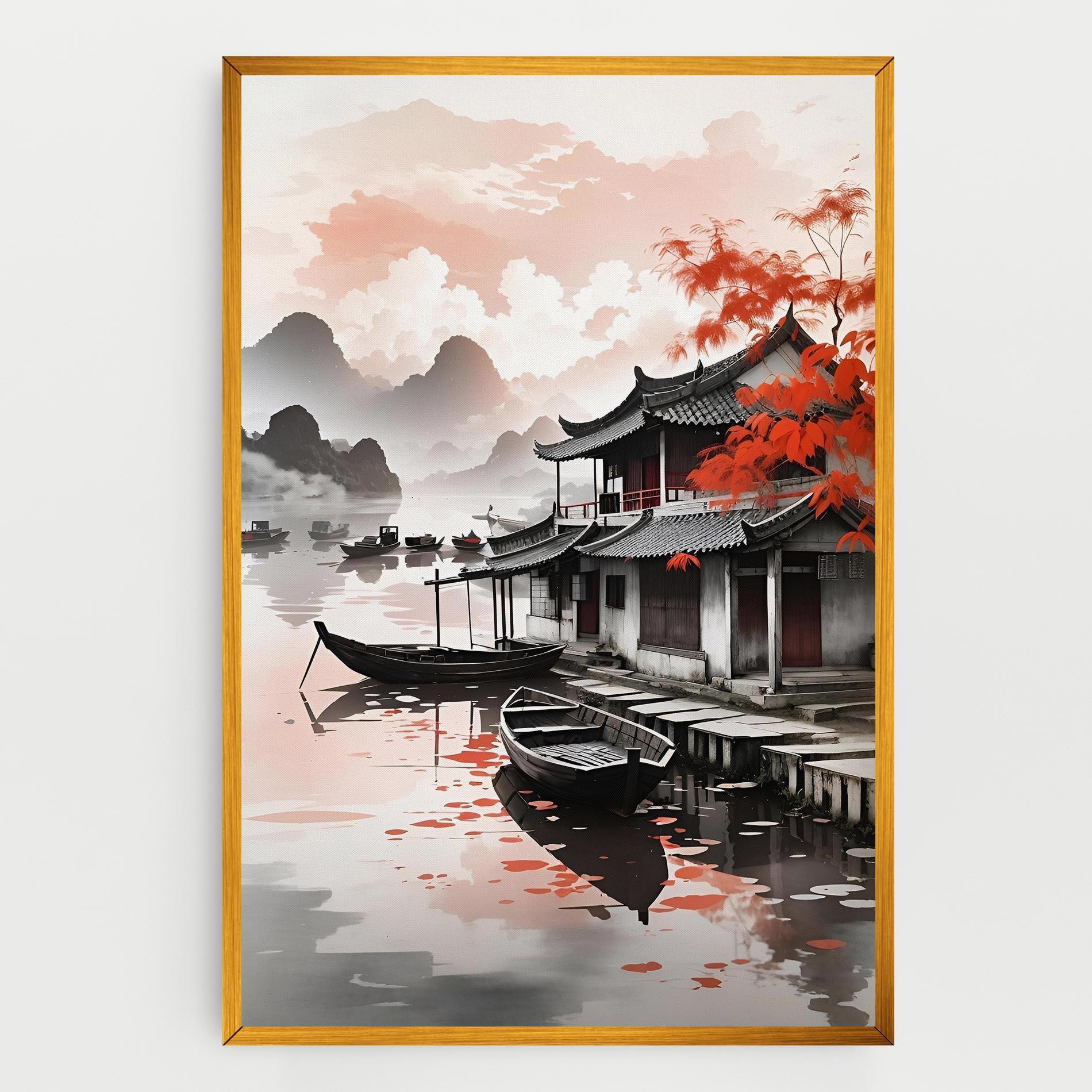 Leinwandbild Architecture Reflections mockup 0