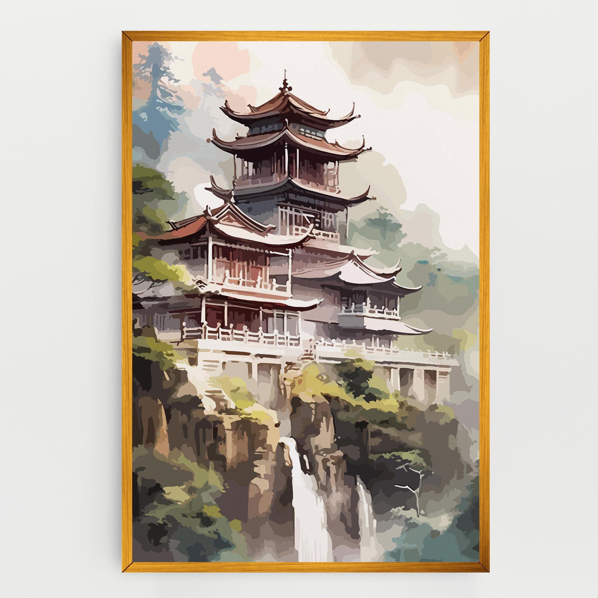 Leinwandbild Temple Painting mockup 0