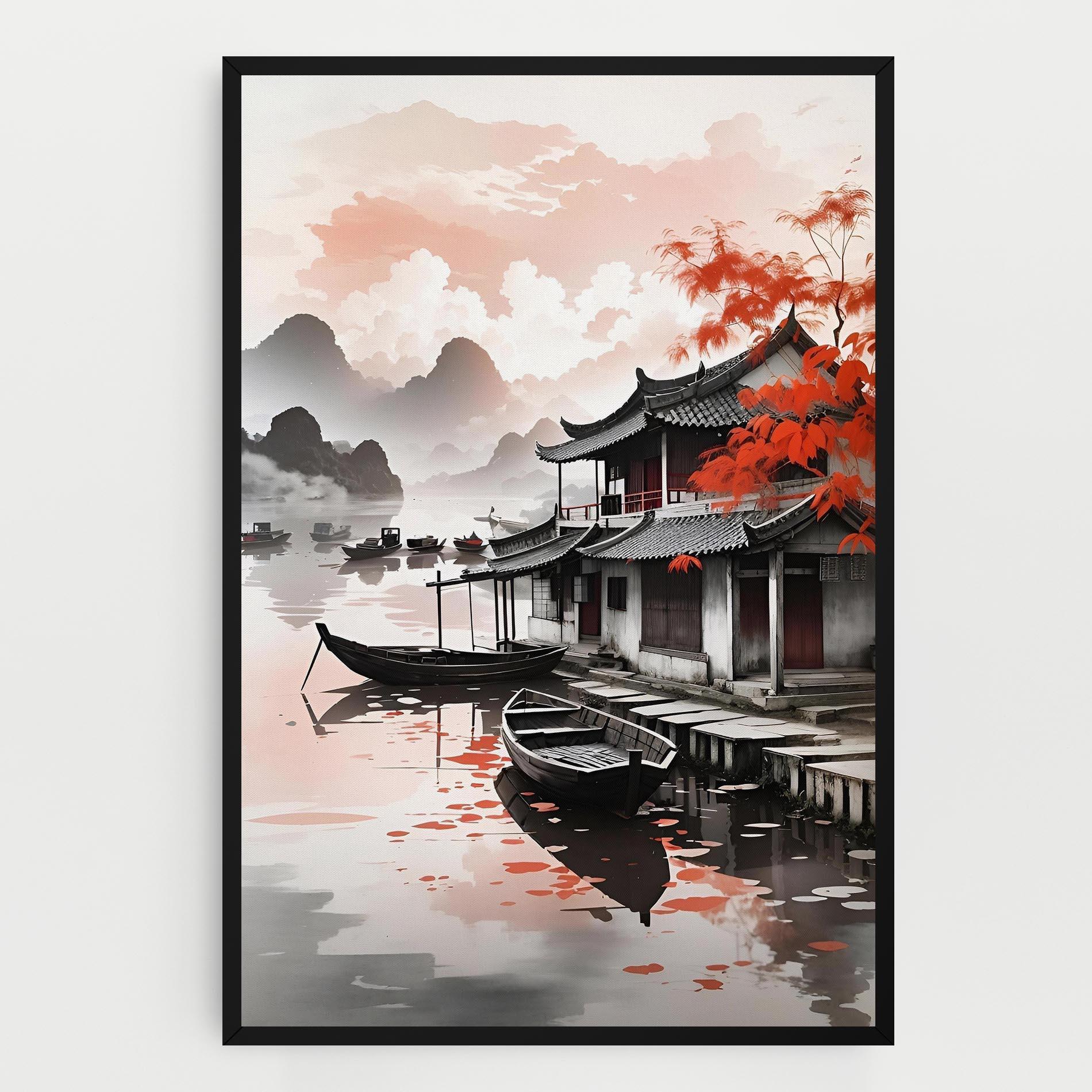 Leinwandbild Architecture Reflections mockup 0