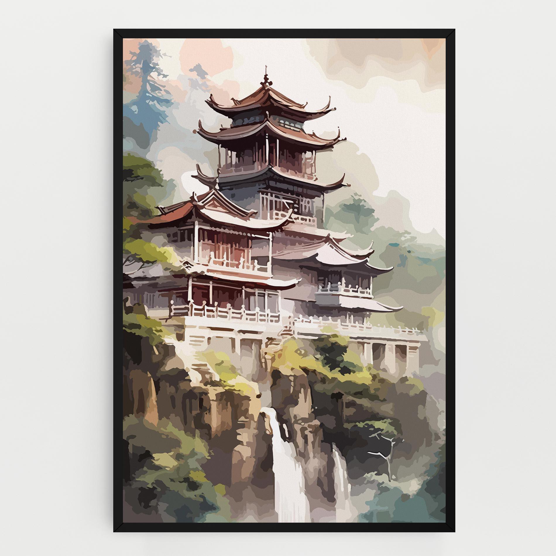 Leinwandbild Temple Painting mockup 0