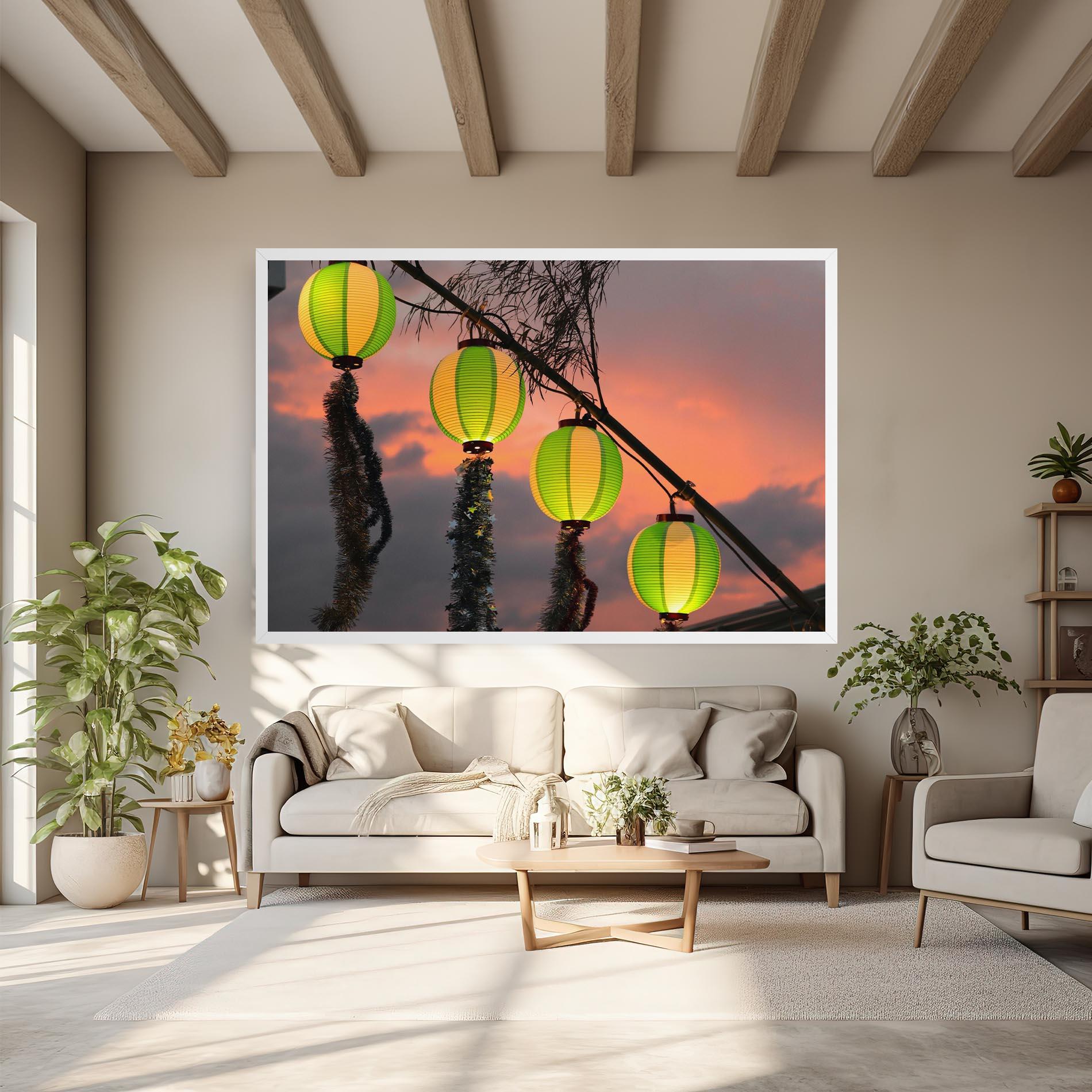 Leinwandbild Green Lights mockup 6