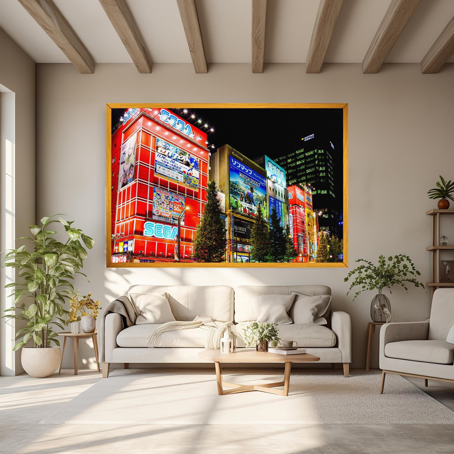 Leinwandbild Akihabara Night mockup 6
