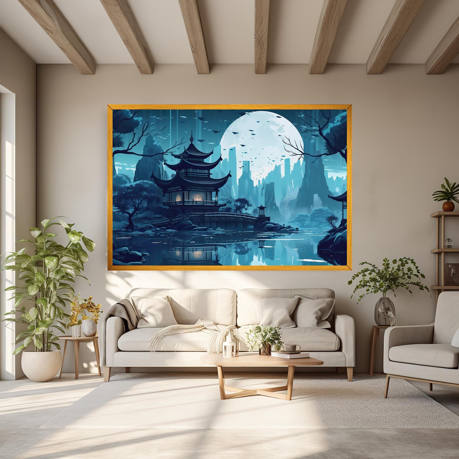 Leinwandbild Chinese Cartoon mockup 6