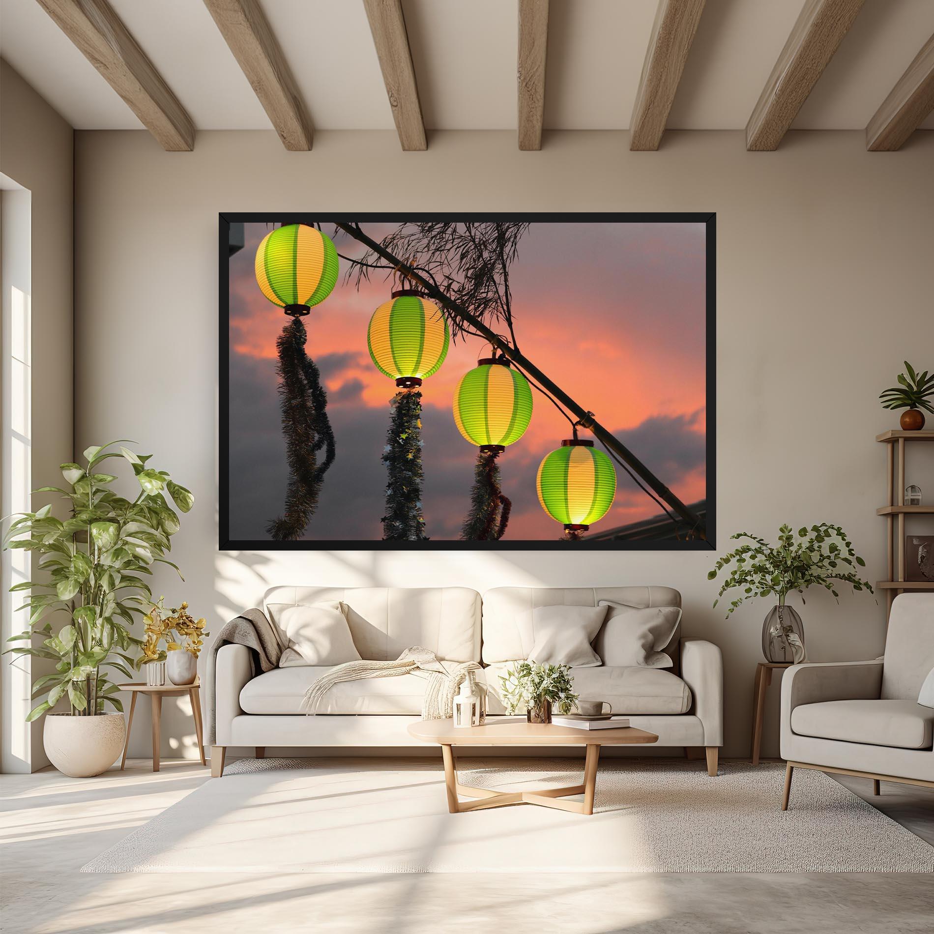 Leinwandbild Green Lights mockup 6