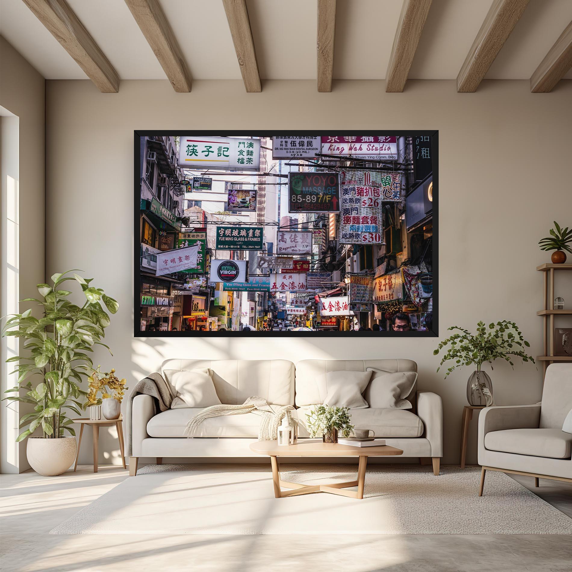 Leinwandbild Mong Kok mockup 6