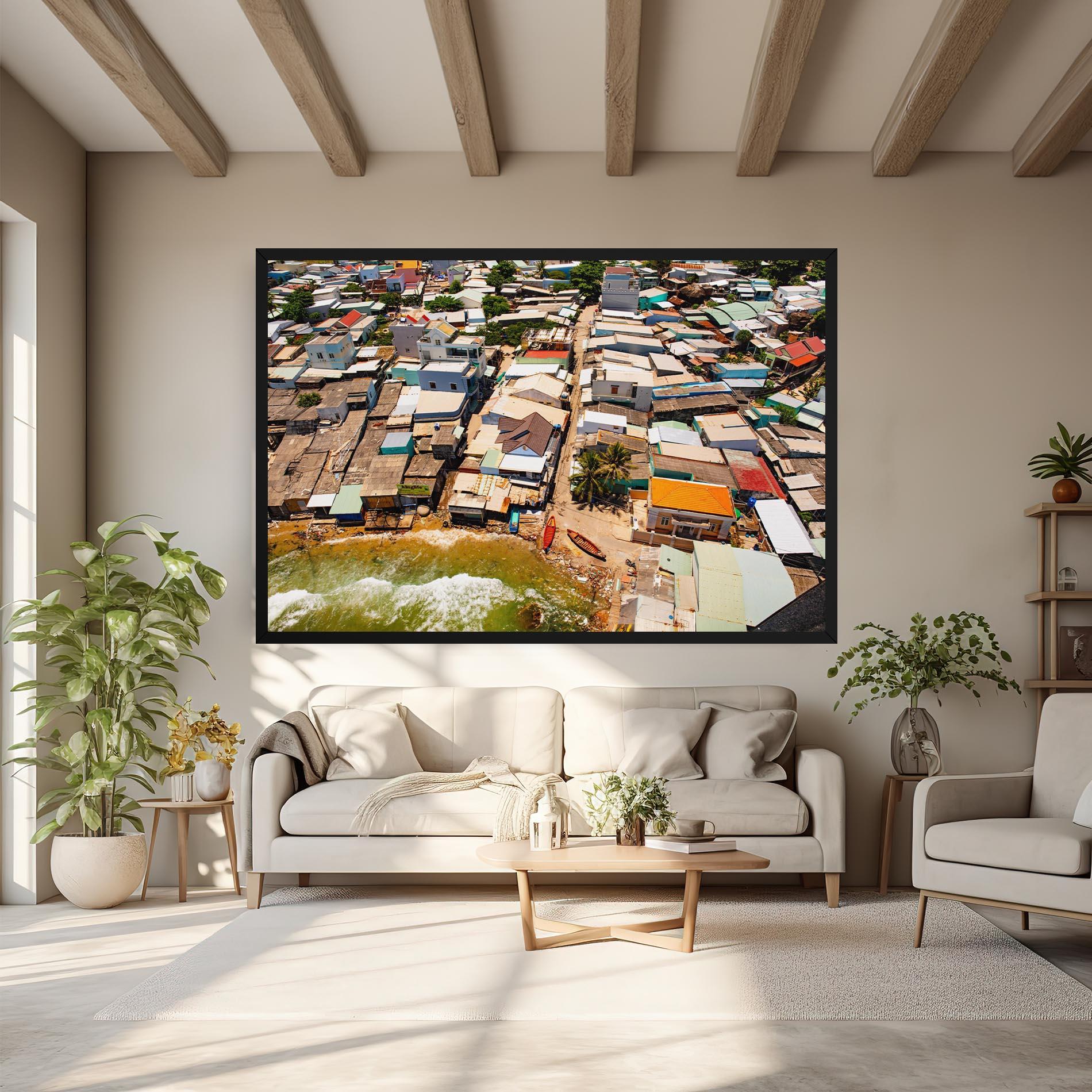 Leinwandbild Vietnam Slums mockup 6