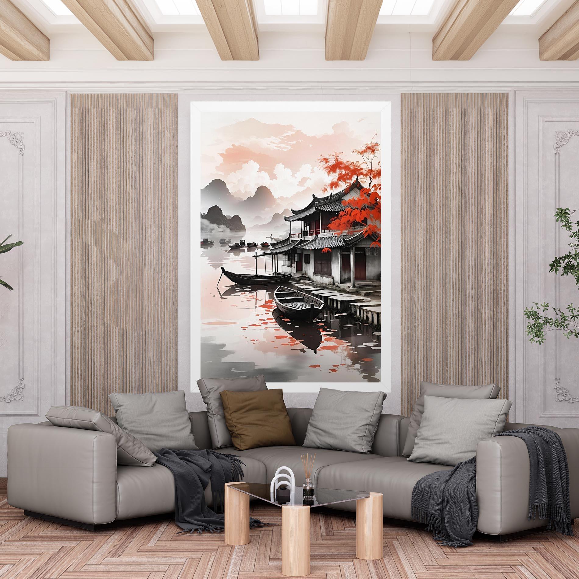 Leinwandbild Architecture Reflections mockup 6