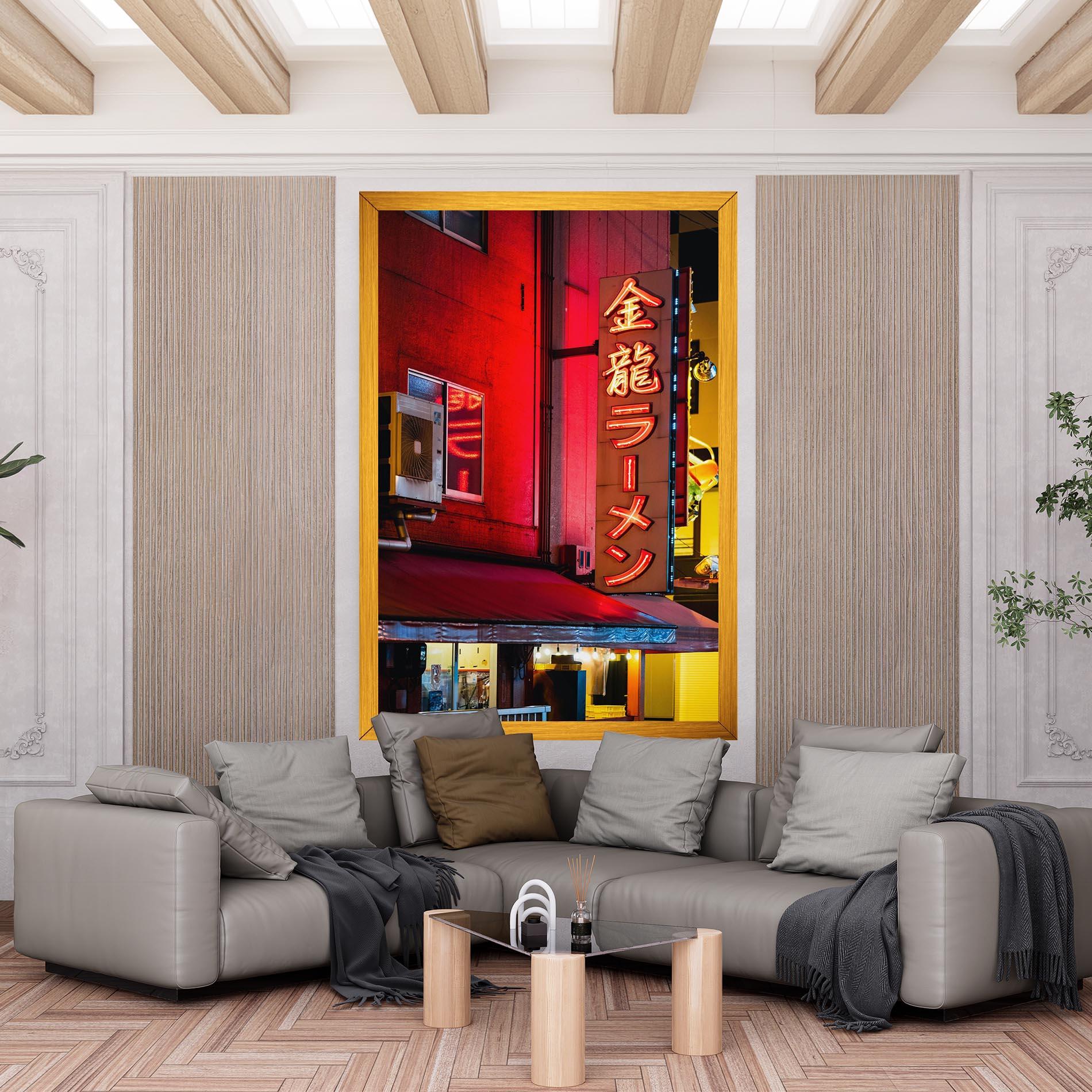 Leinwandbild Ramen Restaurant mockup 6