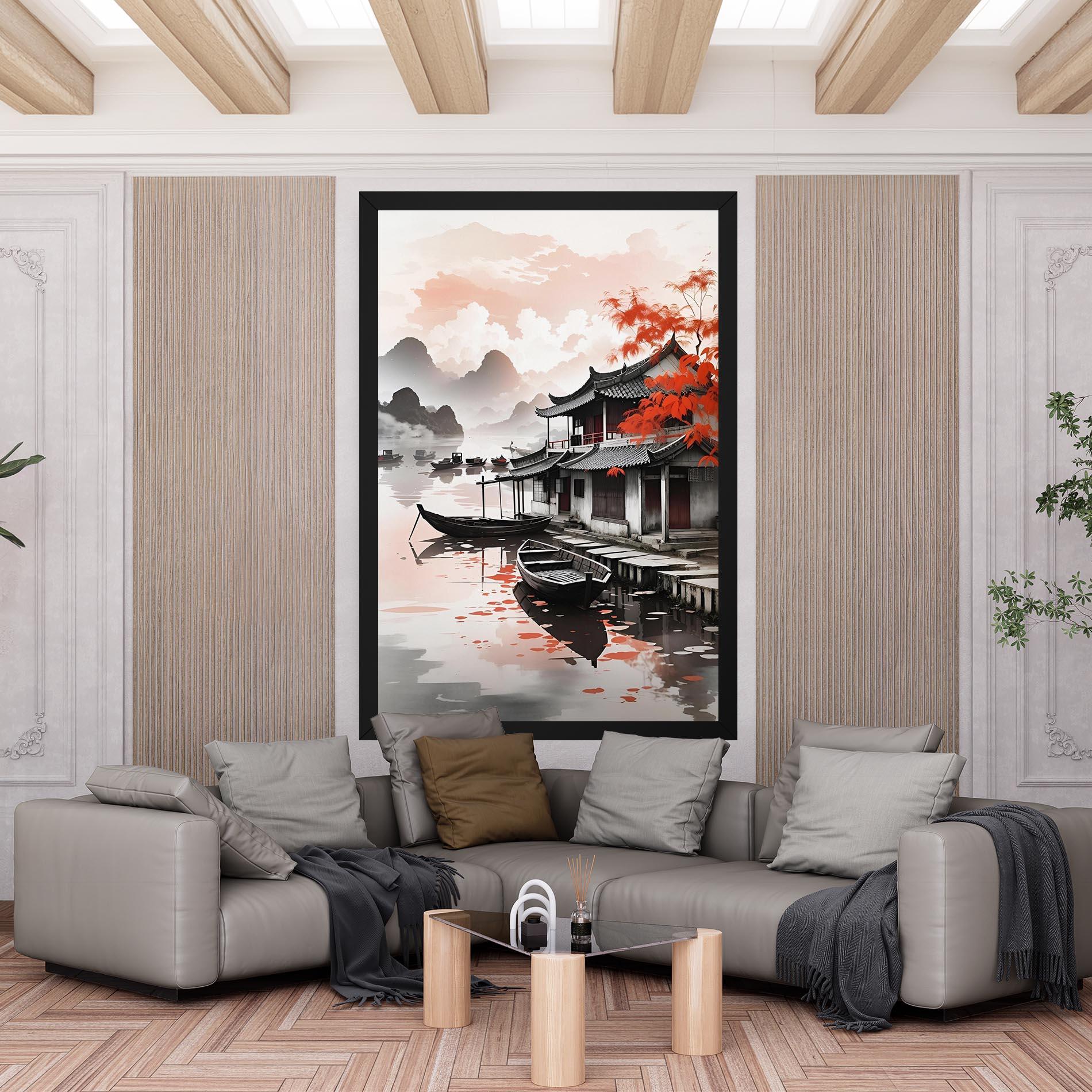 Leinwandbild Architecture Reflections mockup 6