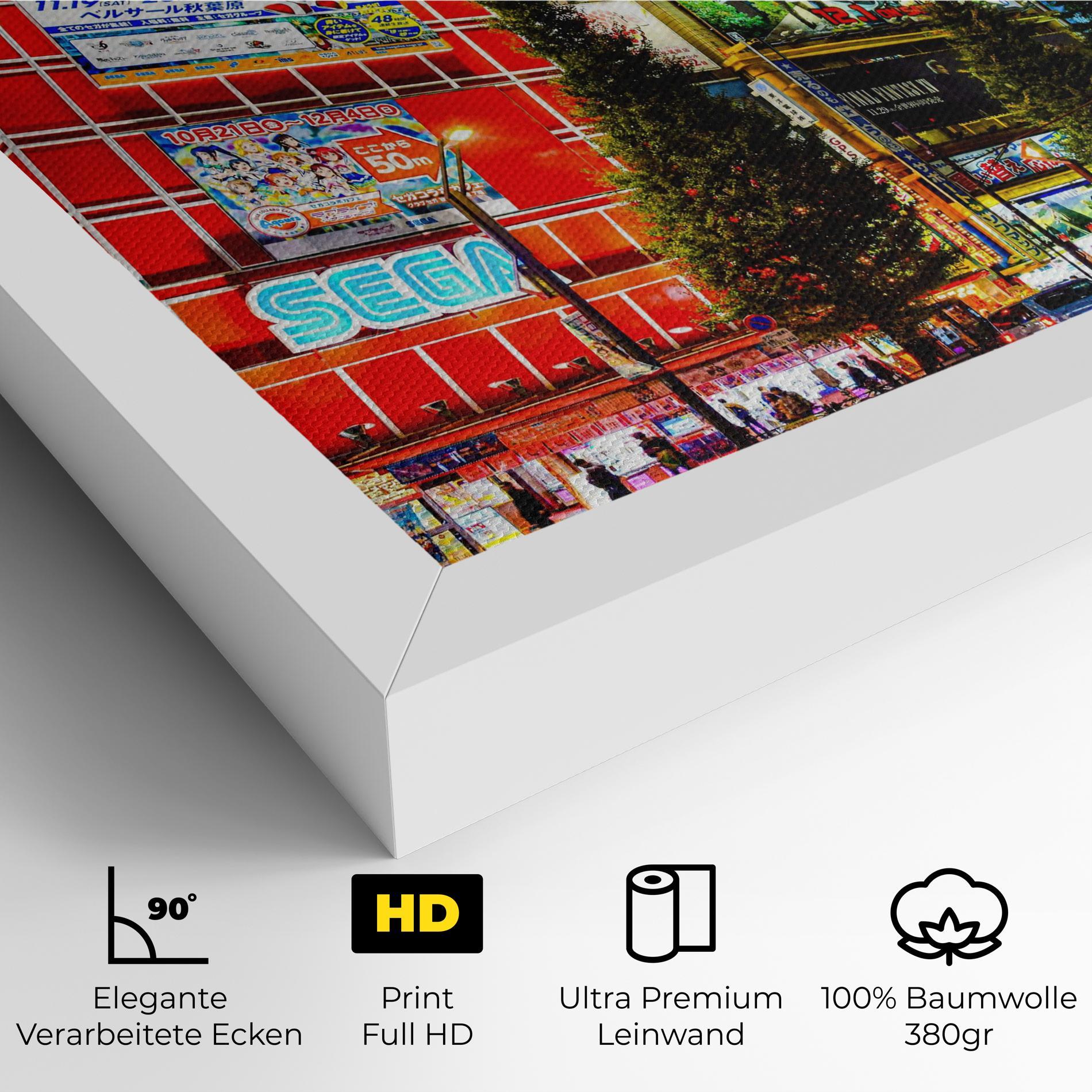 Leinwandbild Akihabara Night mockup 4