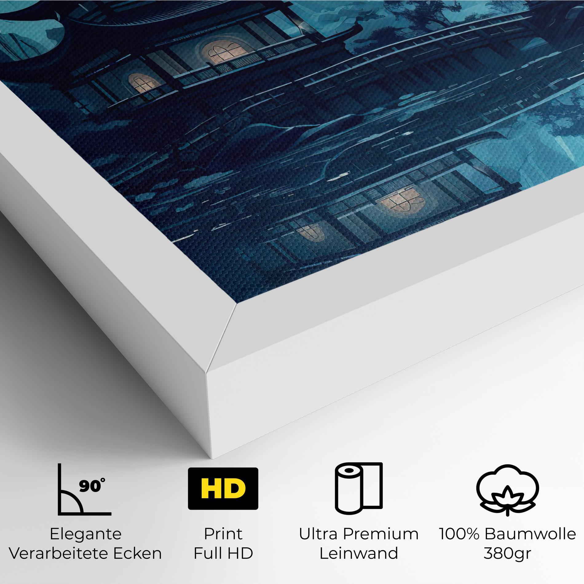 Leinwandbild Chinese Cartoon mockup 4