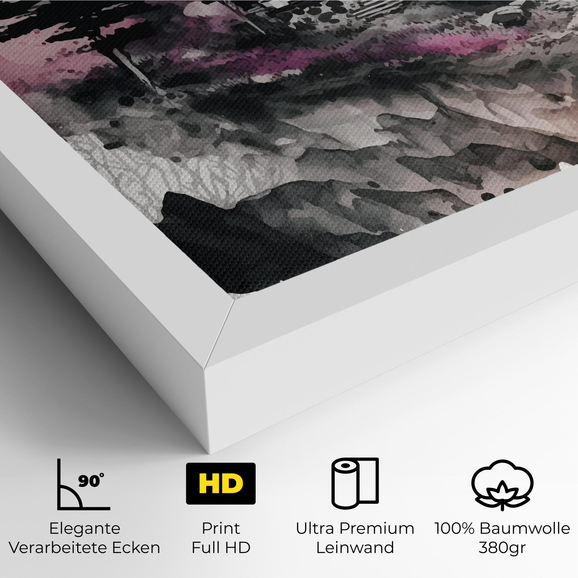 Leinwandbild Japanese Temple Art mockup 4