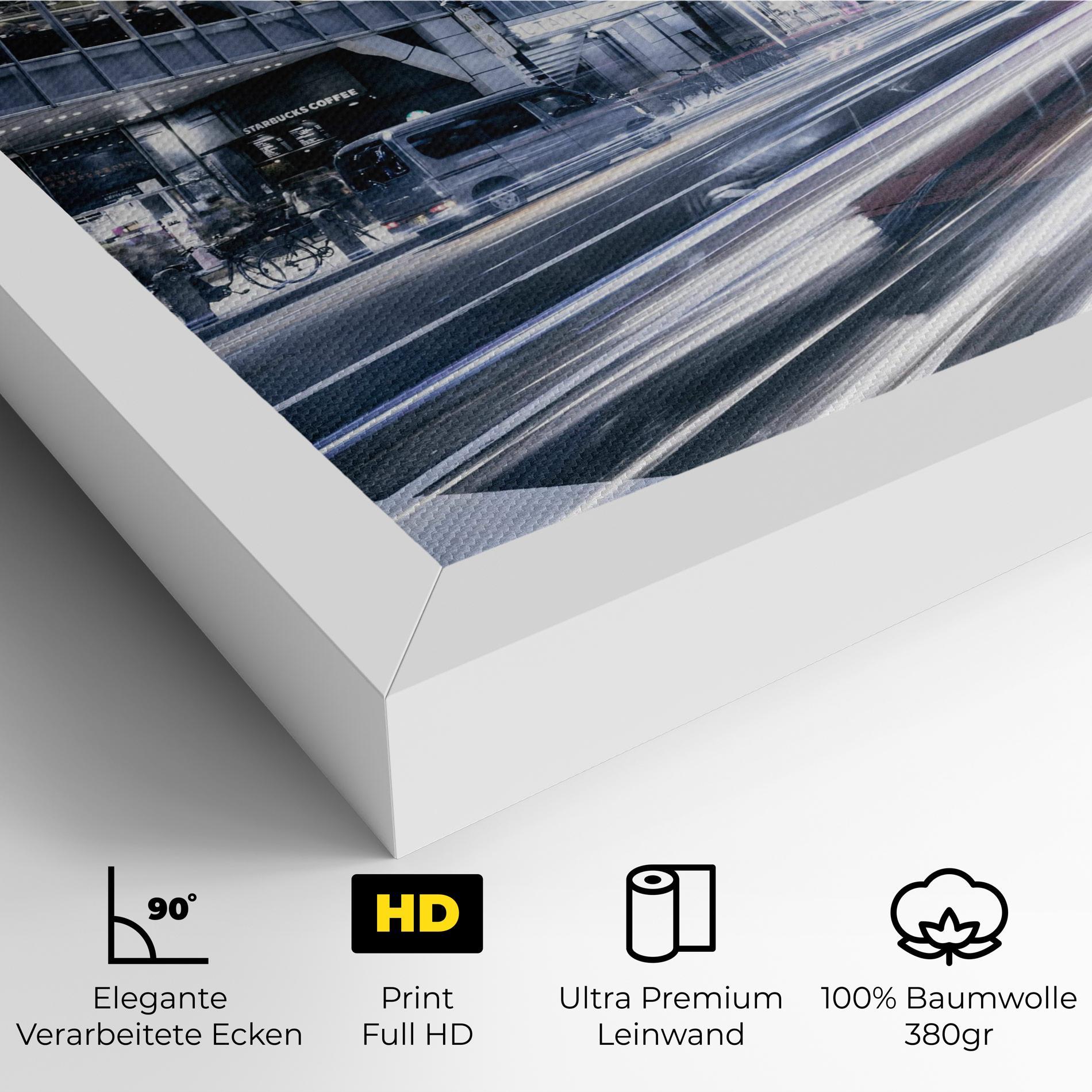 Leinwandbild Road Traffic mockup 4