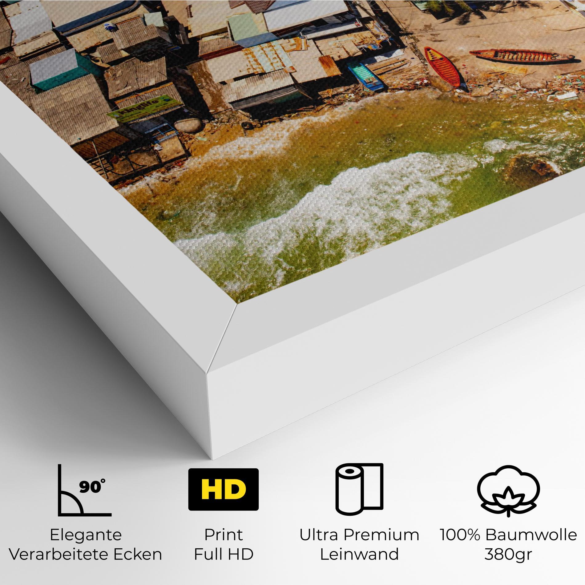Leinwandbild Vietnam Slums mockup 4