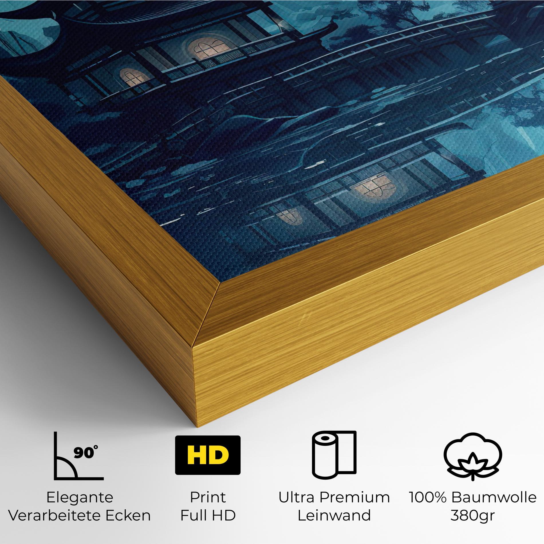 Leinwandbild Chinese Cartoon mockup 4