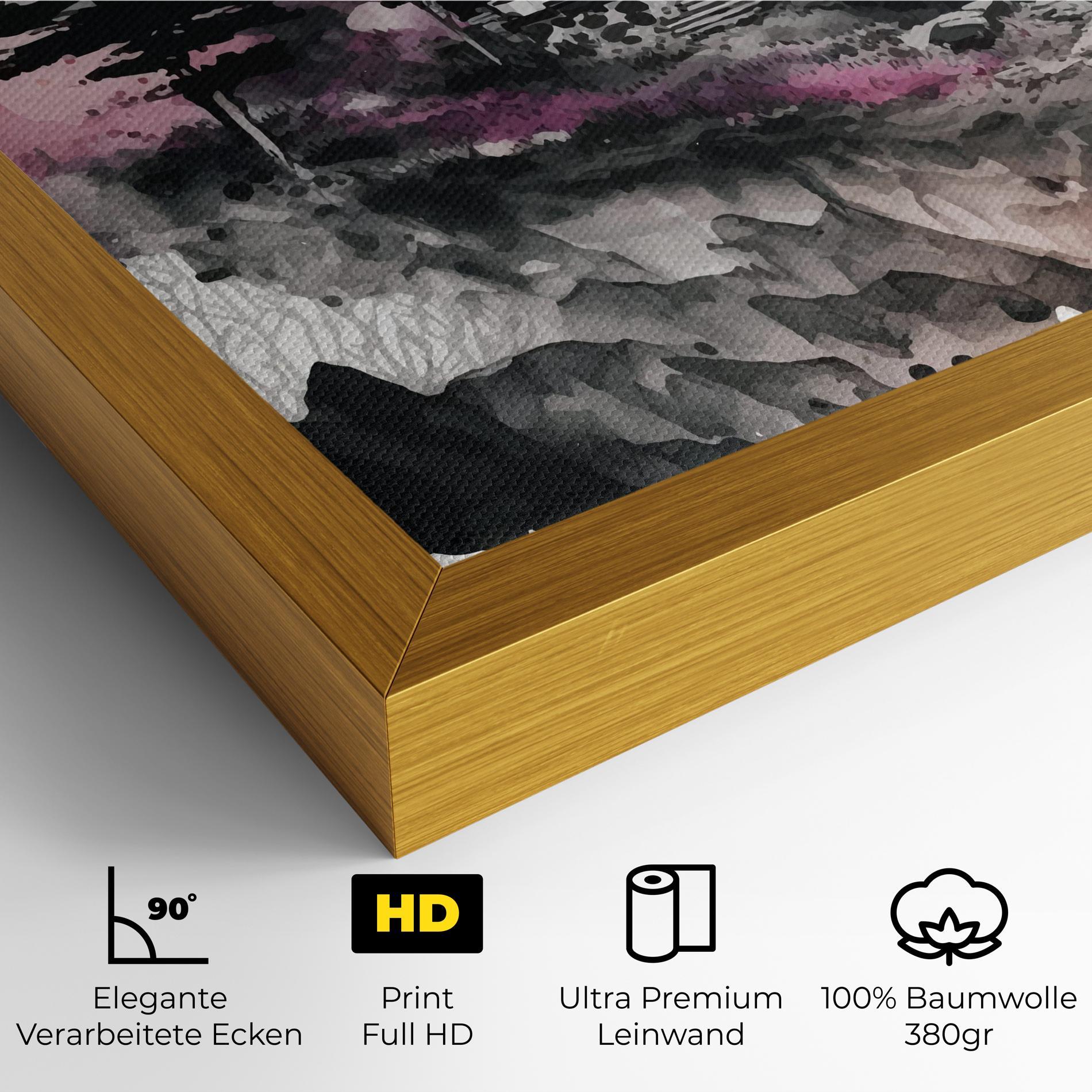 Leinwandbild Japanese Temple Art mockup 4