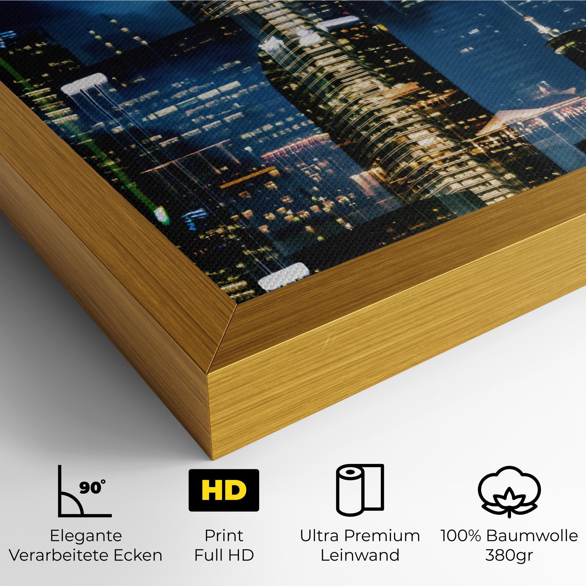 Leinwandbild Singapore Night mockup 4