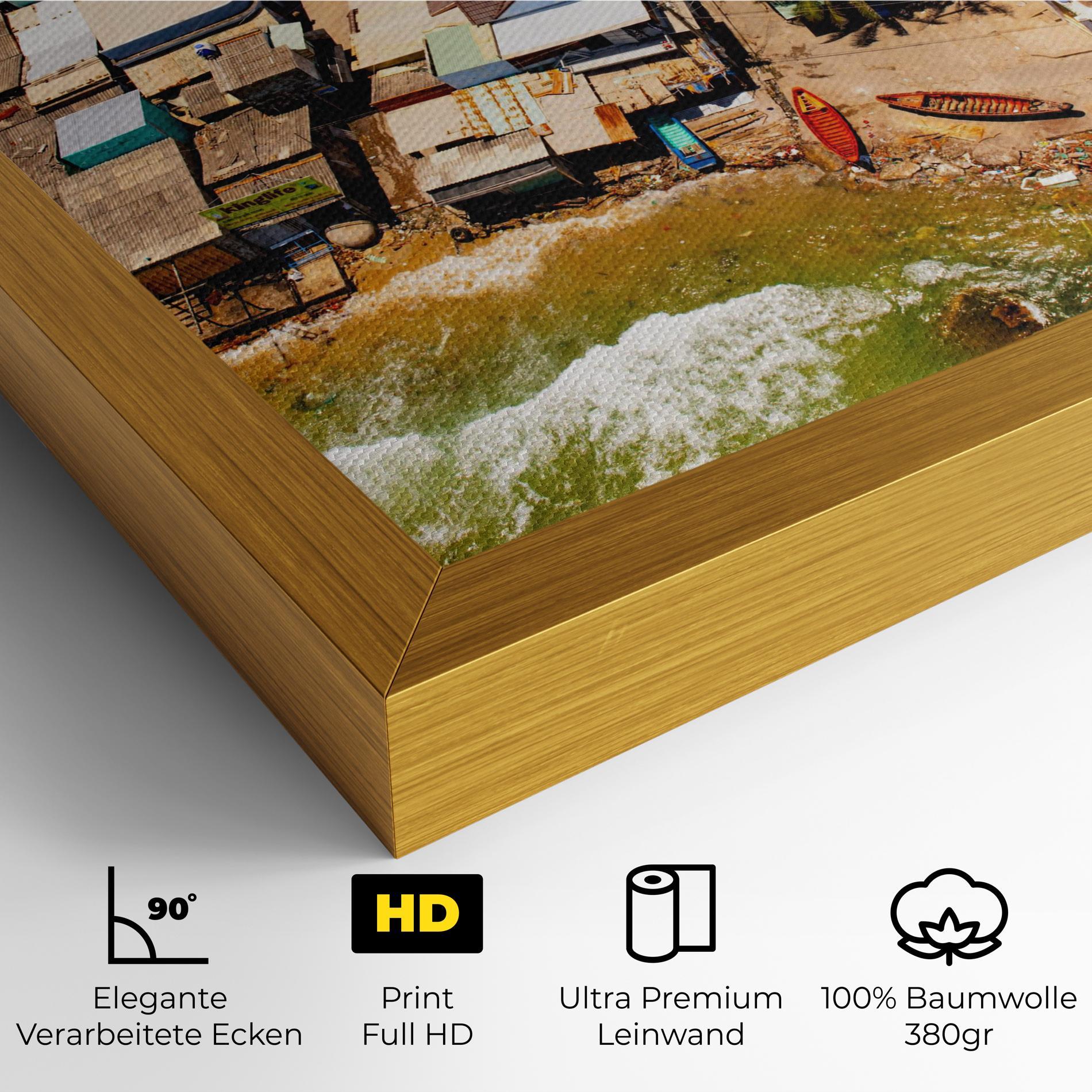 Leinwandbild Vietnam Slums mockup 4