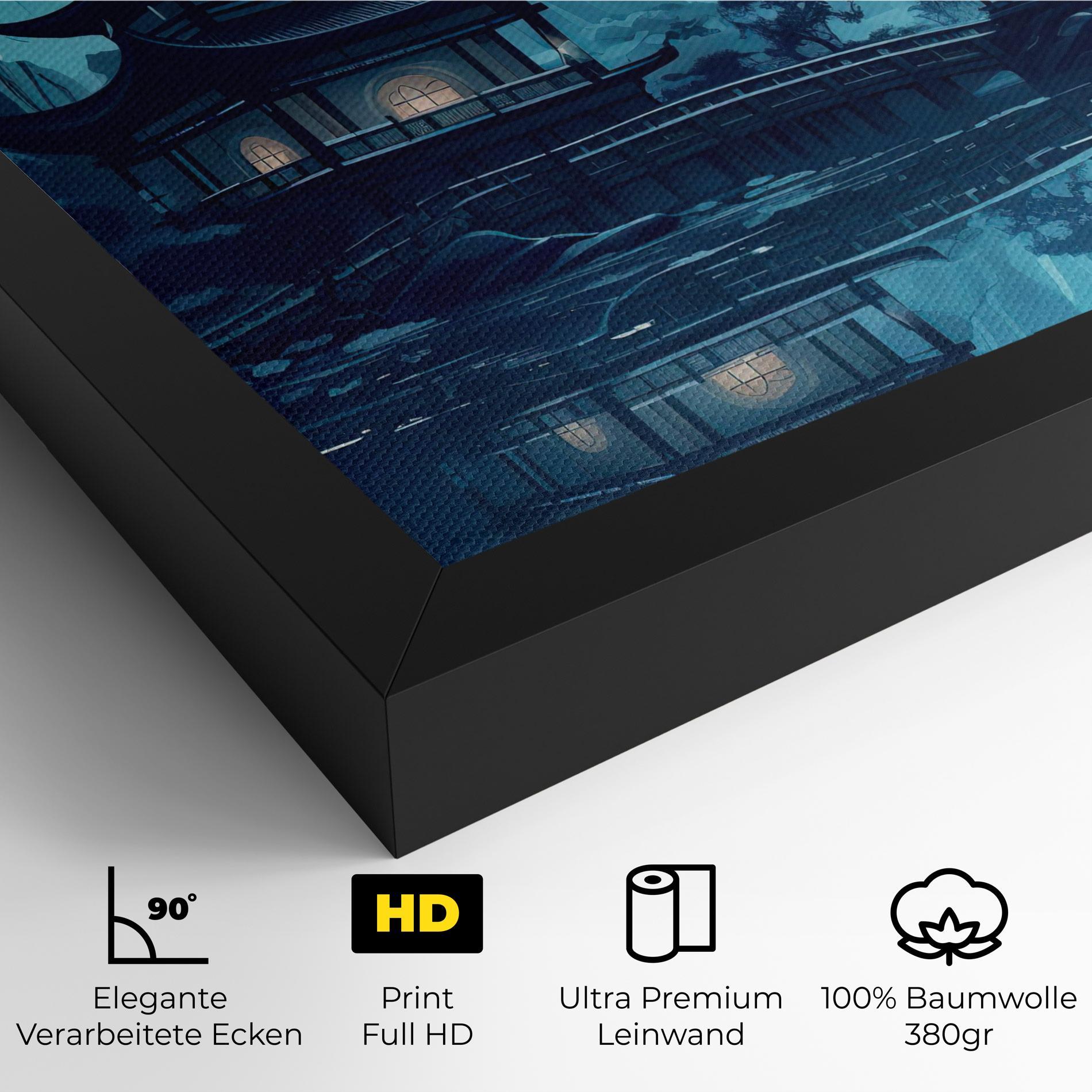 Leinwandbild Chinese Cartoon mockup 4