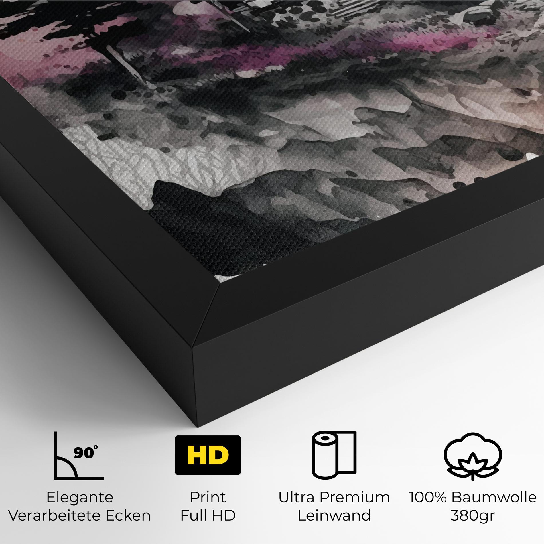 Leinwandbild Japanese Temple Art mockup 4