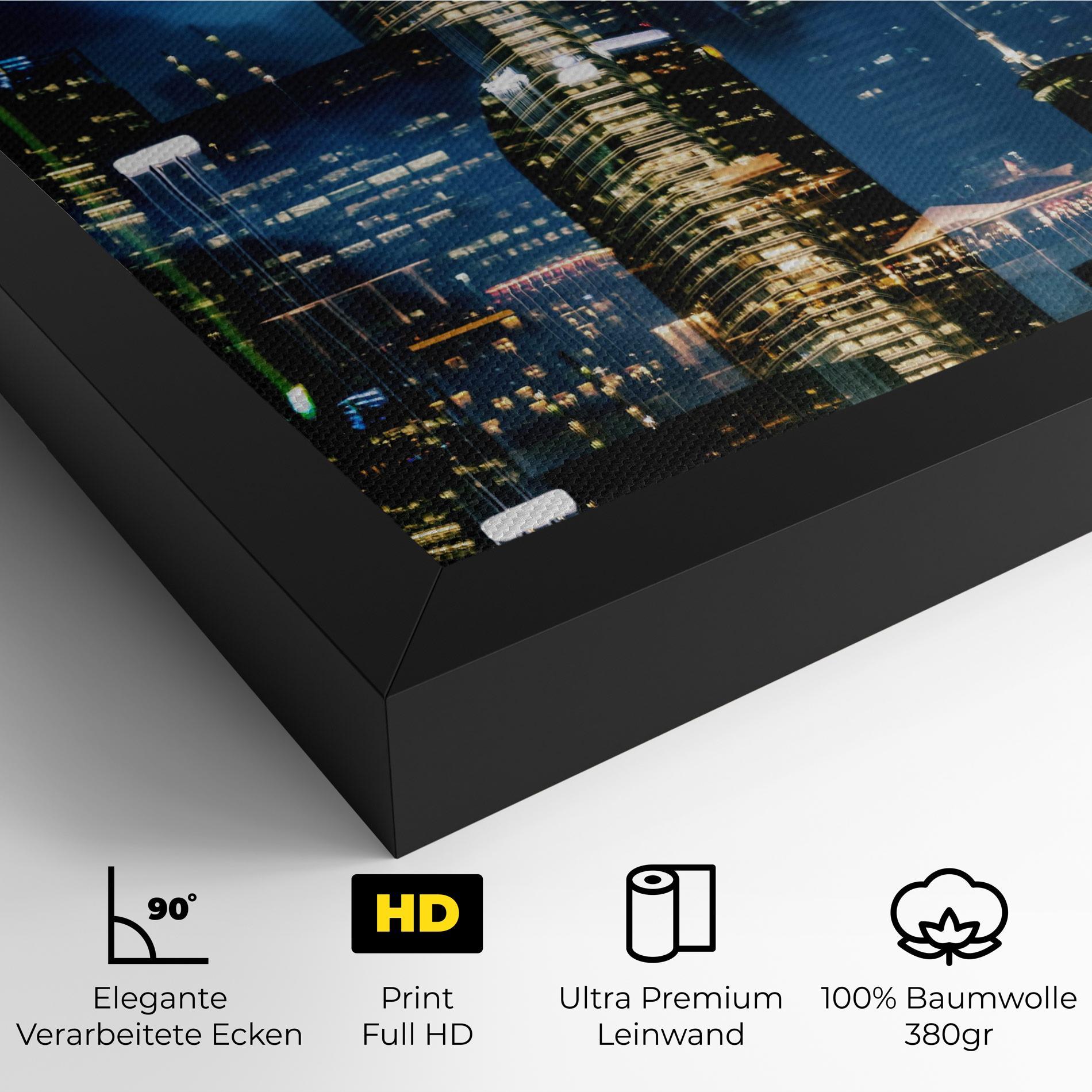 Leinwandbild Singapore Night mockup 4