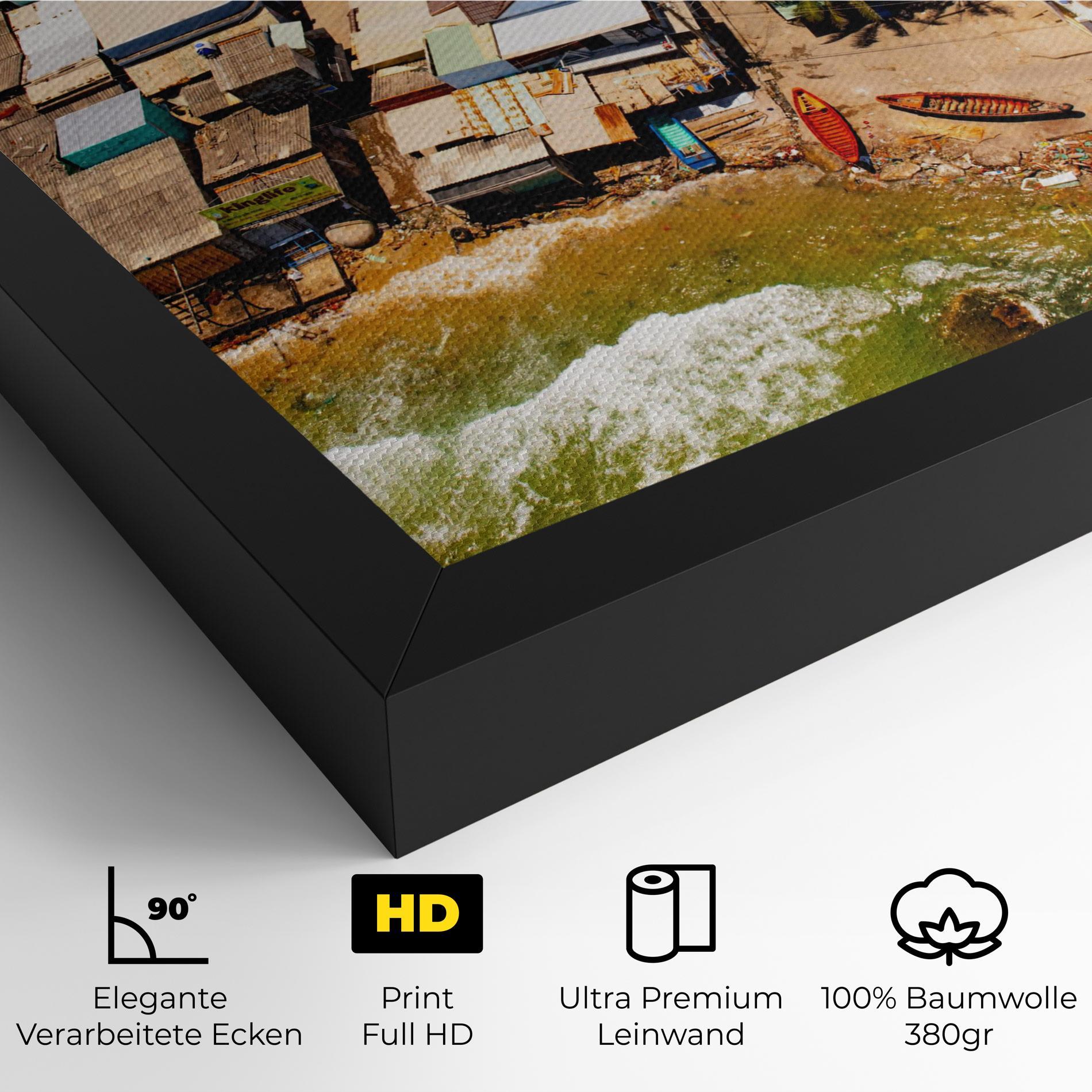 Leinwandbild Vietnam Slums mockup 4