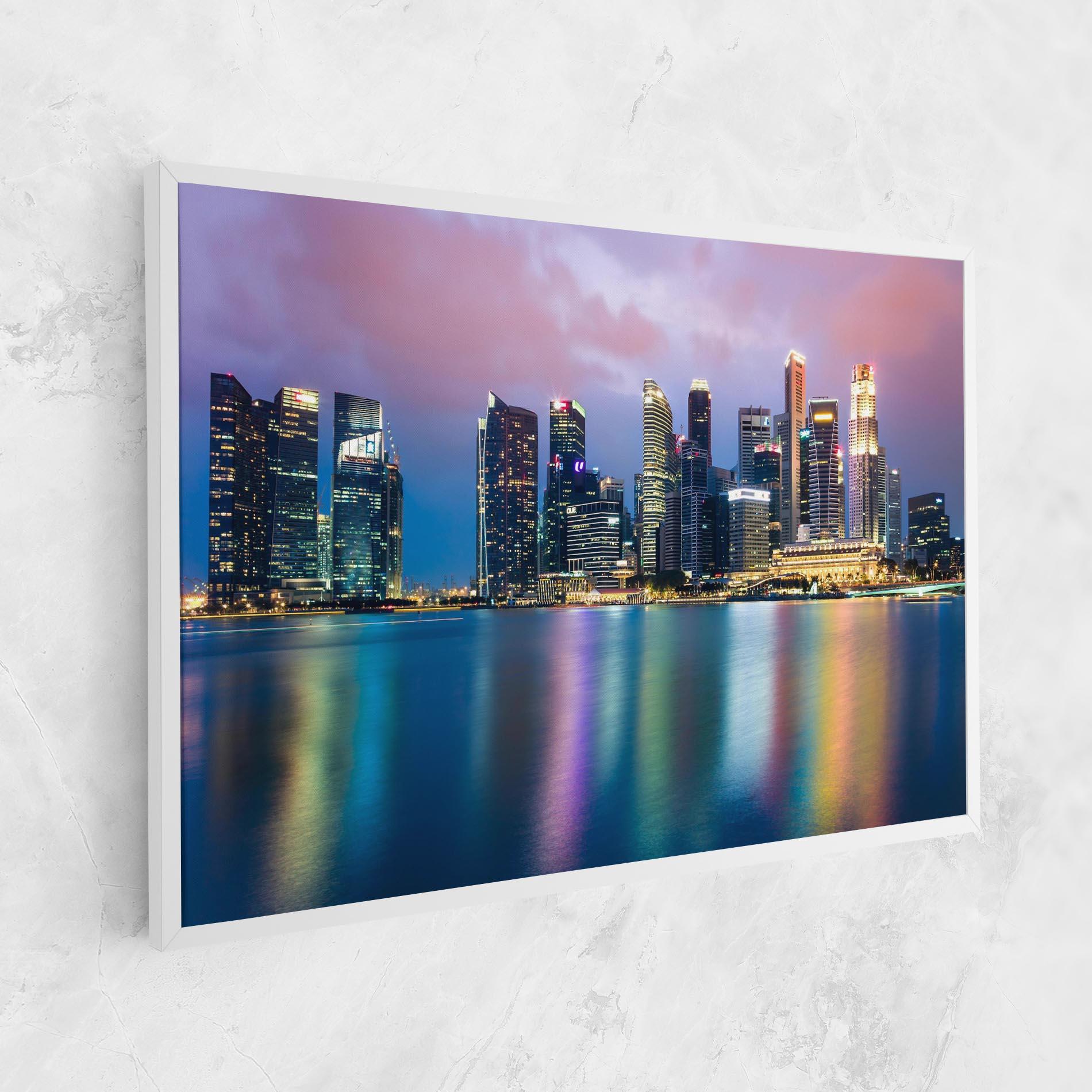 Leinwandbild Hong Kong Skyline mockup 1