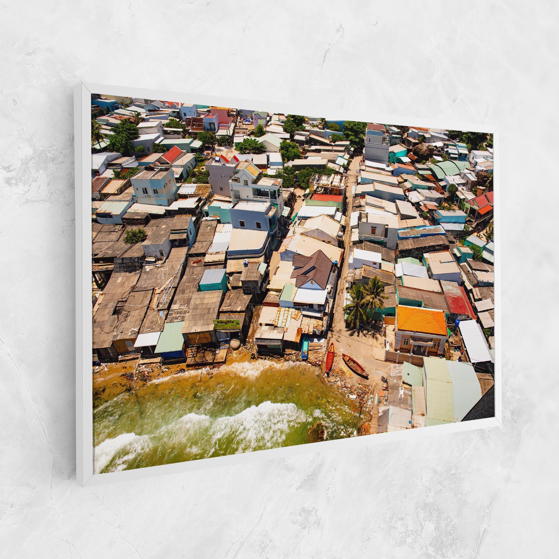 Leinwandbild Vietnam Slums mockup 1