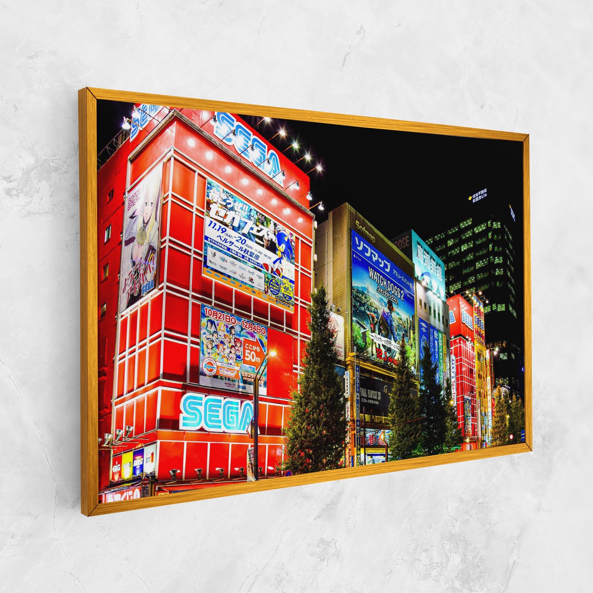Leinwandbild Akihabara Night mockup 1