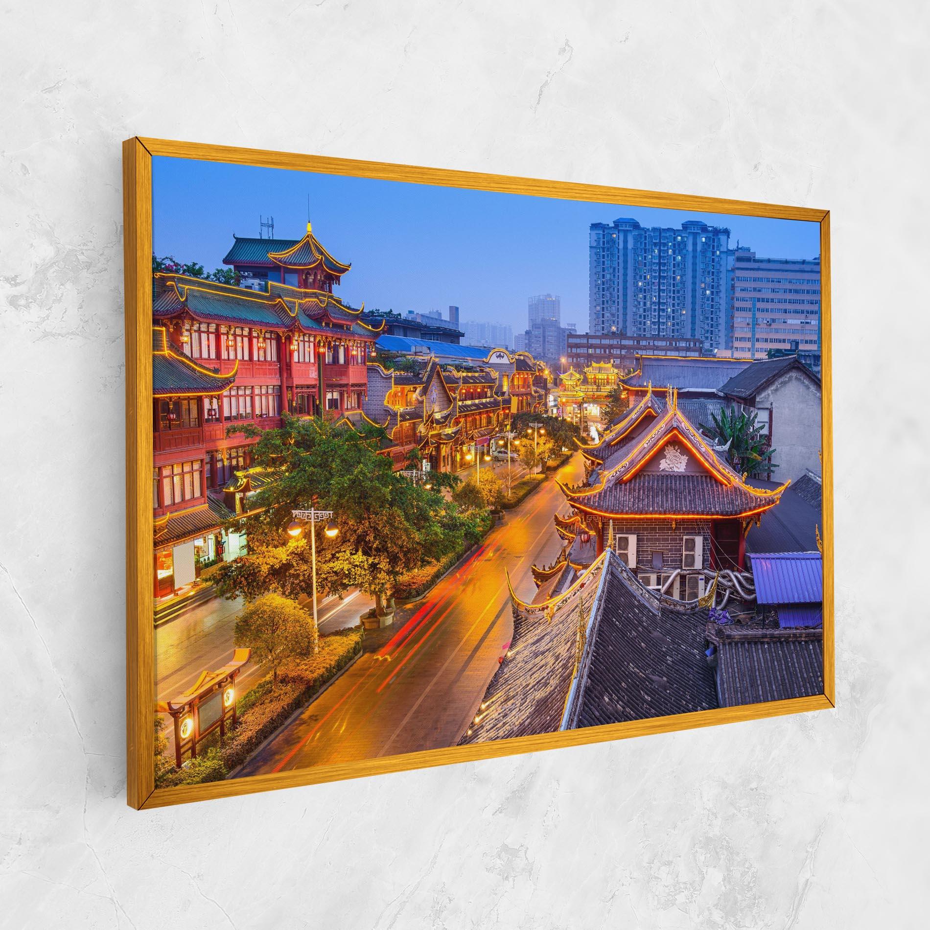 Leinwandbild Chengdu China mockup 1