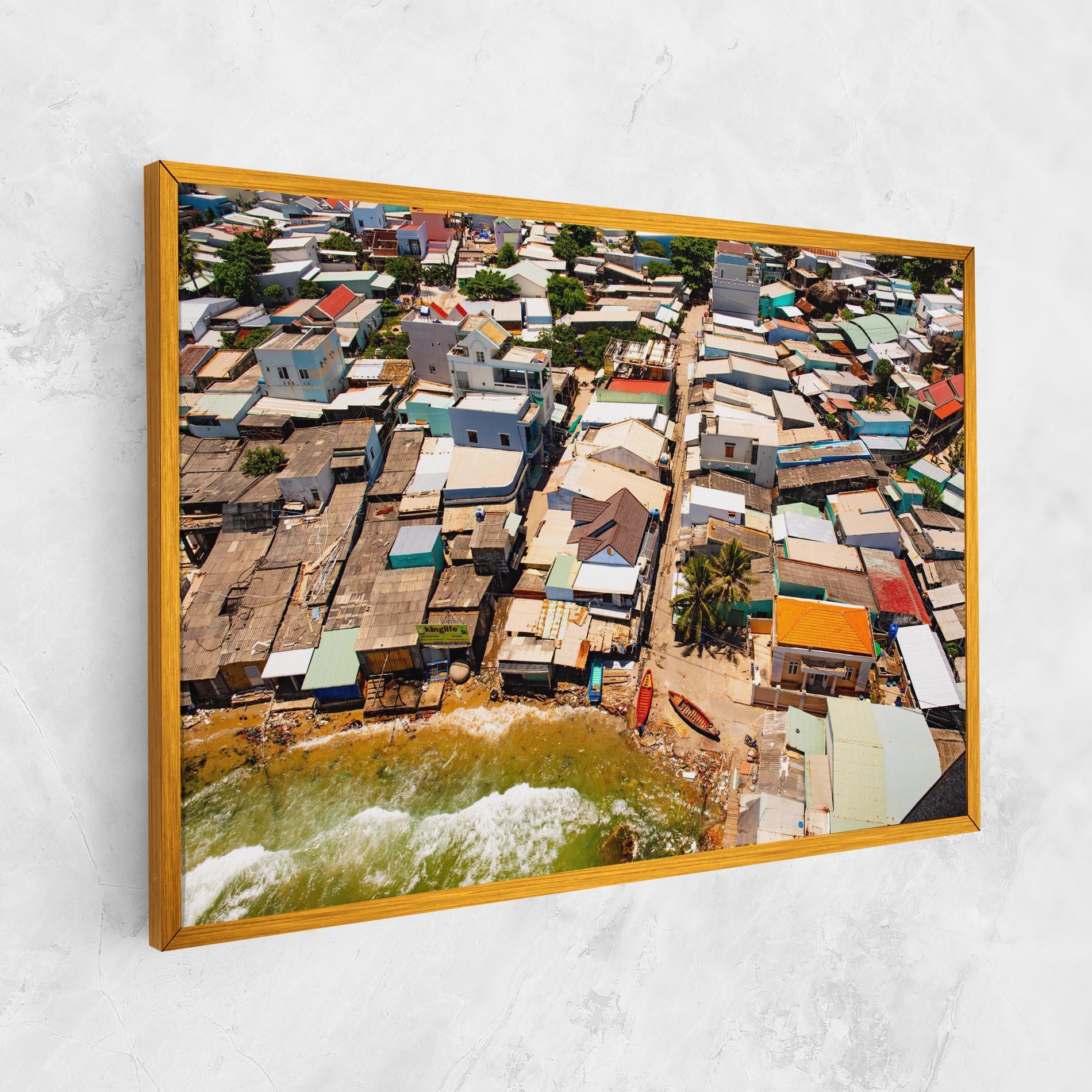 Leinwandbild Vietnam Slums mockup 1