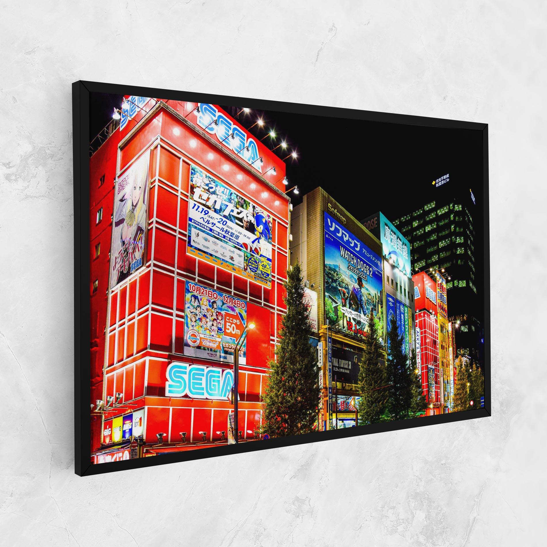 Leinwandbild Akihabara Night mockup 1