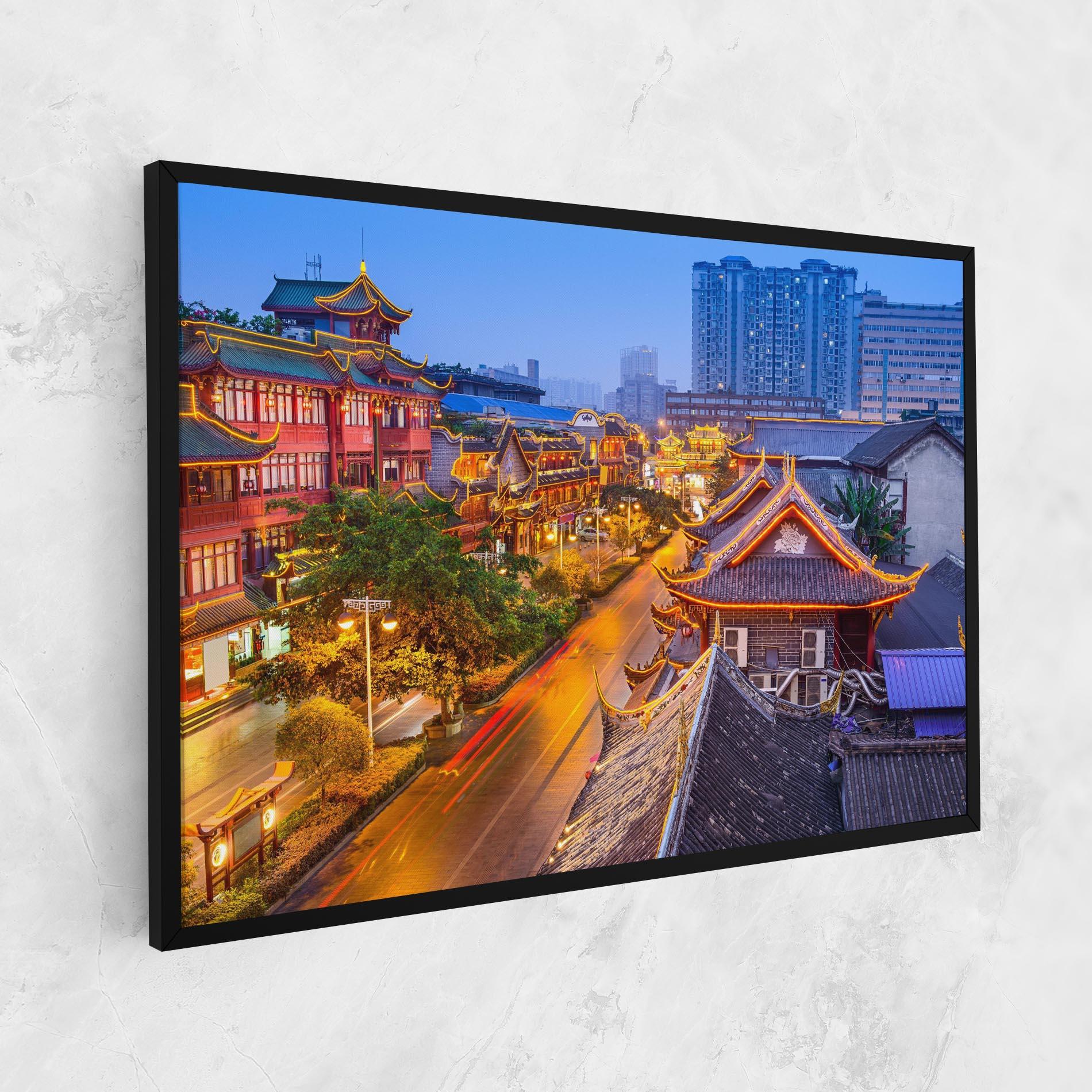 Leinwandbild Chengdu China mockup 1