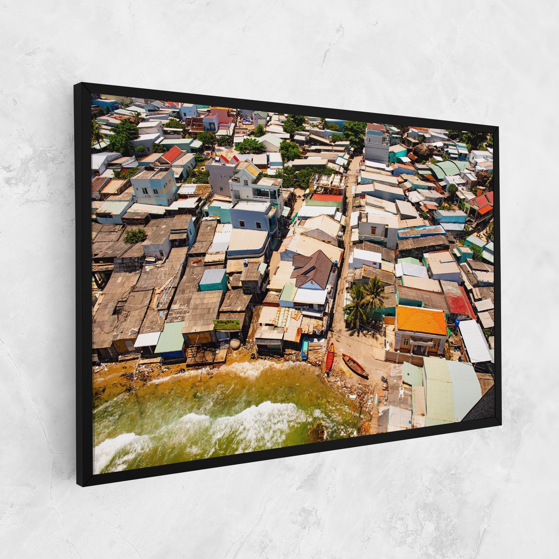 Leinwandbild Vietnam Slums mockup 1