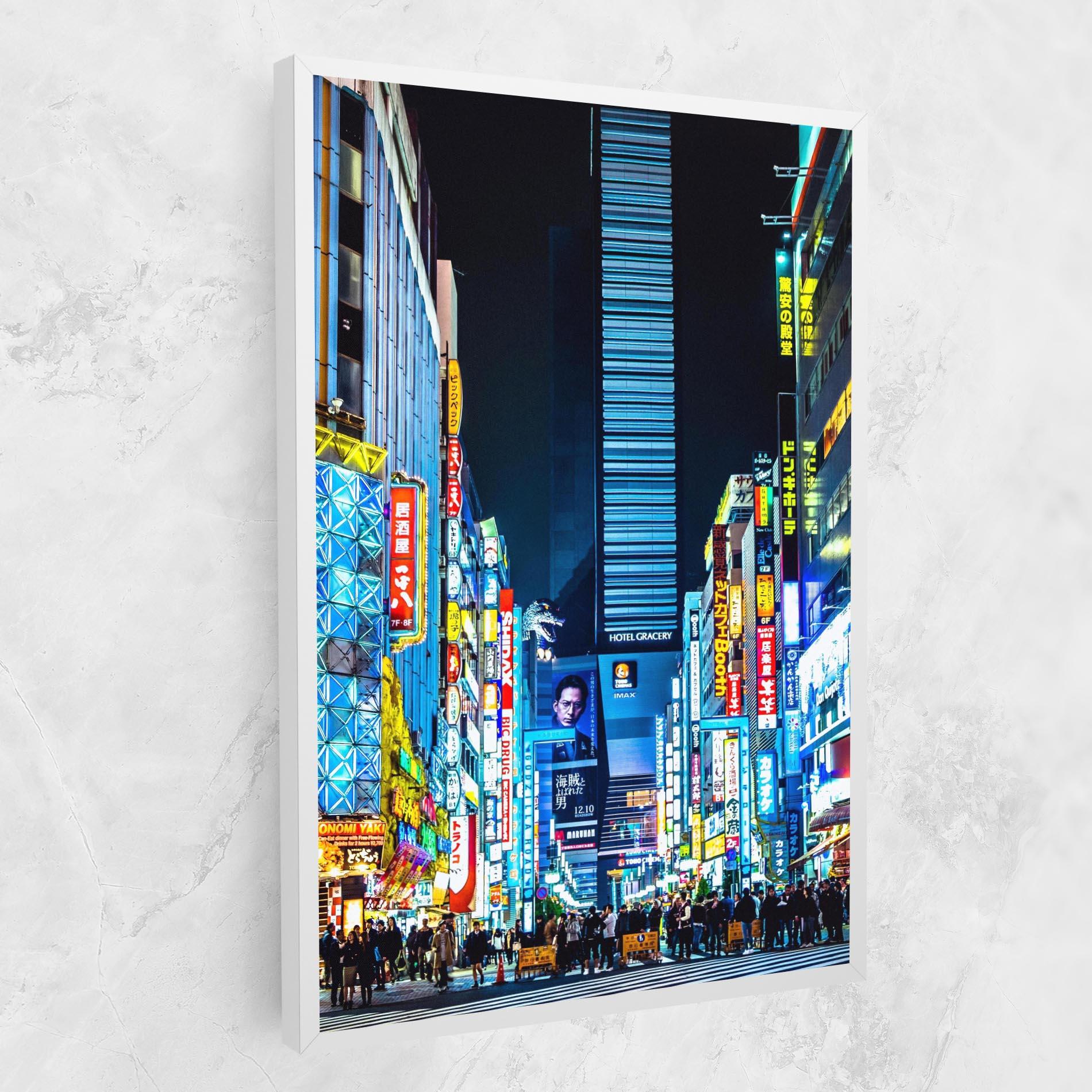 Leinwandbild Colorful City Lights mockup 1