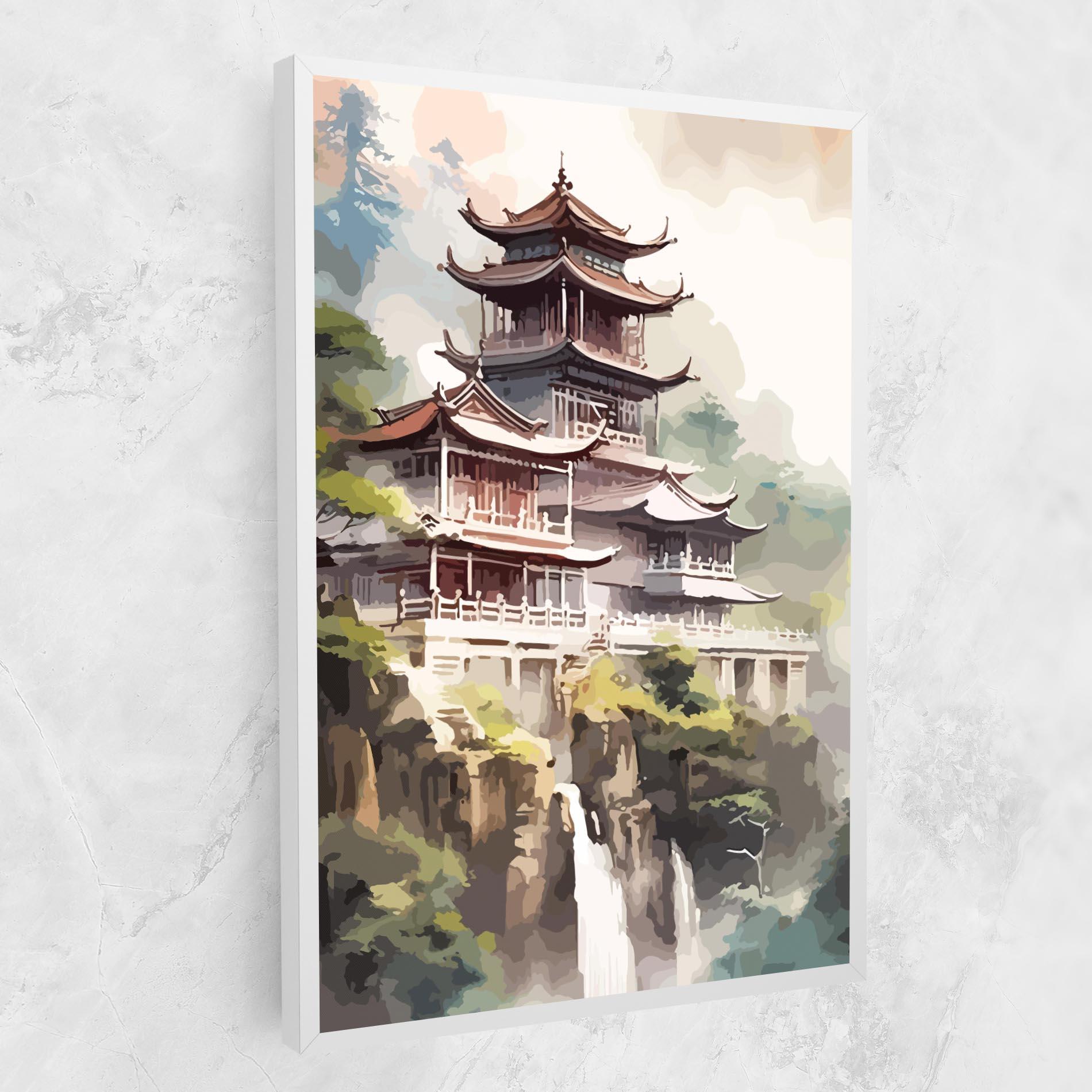 Leinwandbild Temple Painting mockup 1